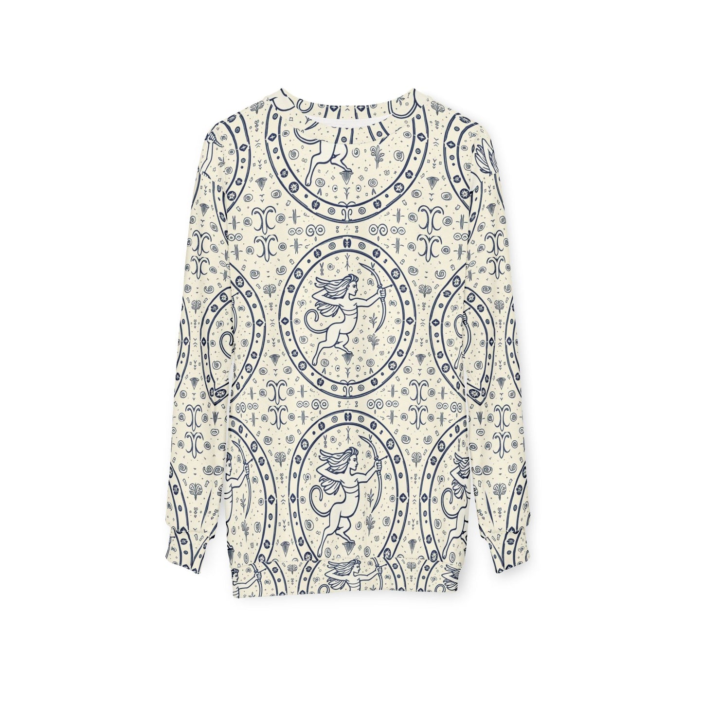 Unisex Sweatshirt, Zodiac Design, Pattern v1, Sagittarius, AOP