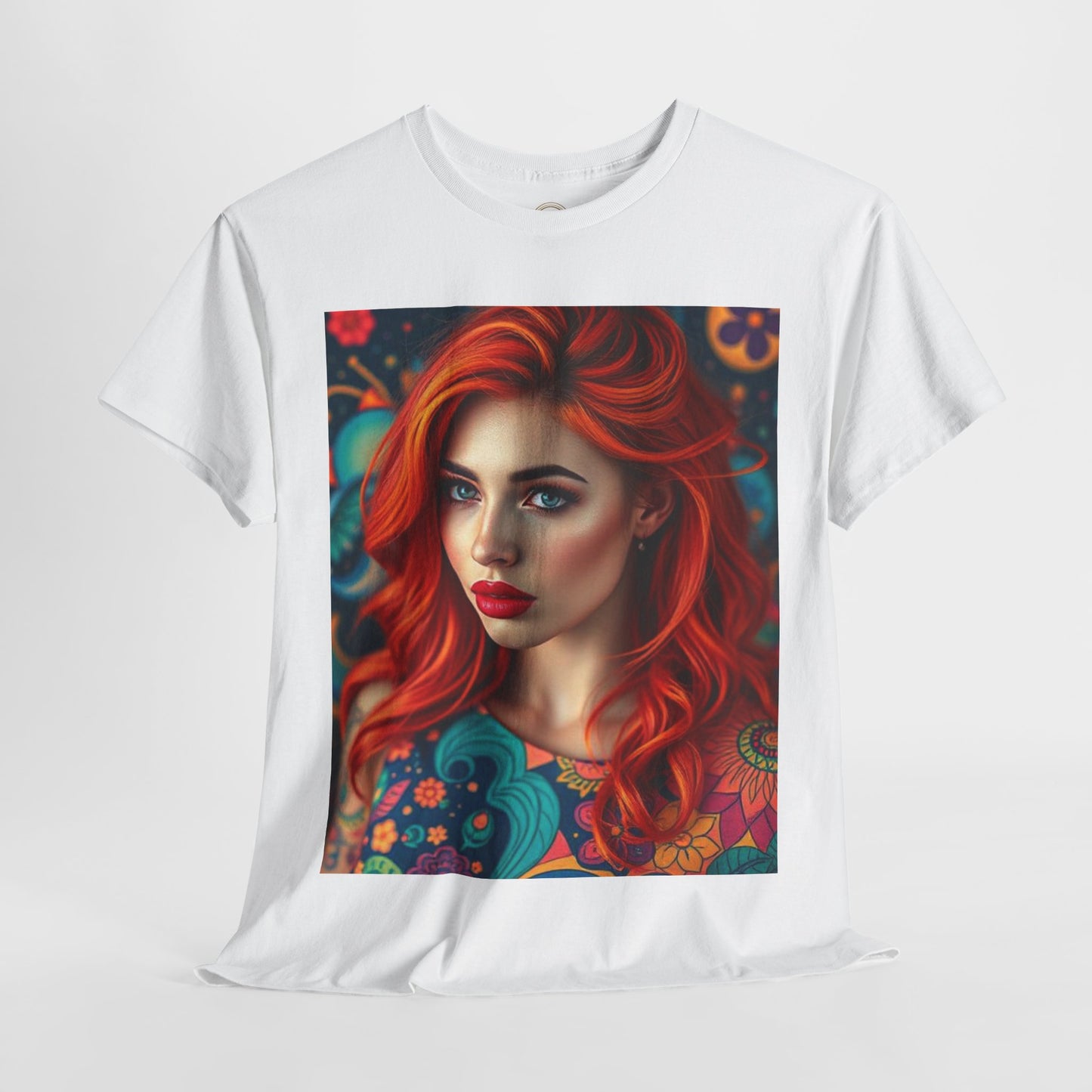 Unisex Heavy Cotton T-Shirt, Aquarius, Zodiac v1, Sexy Art