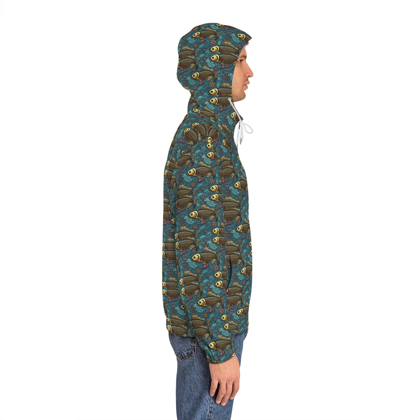 Full-Zip Hoodie (AOP), Pisces, Zodiac v1, Pattern