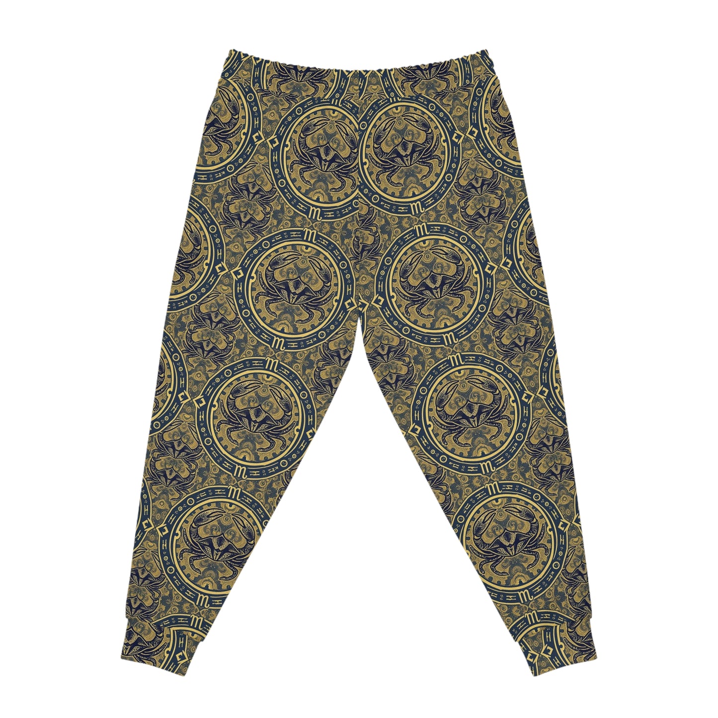 Athletic Joggers, Zodiac Design, Pattern, Cancer, AOP