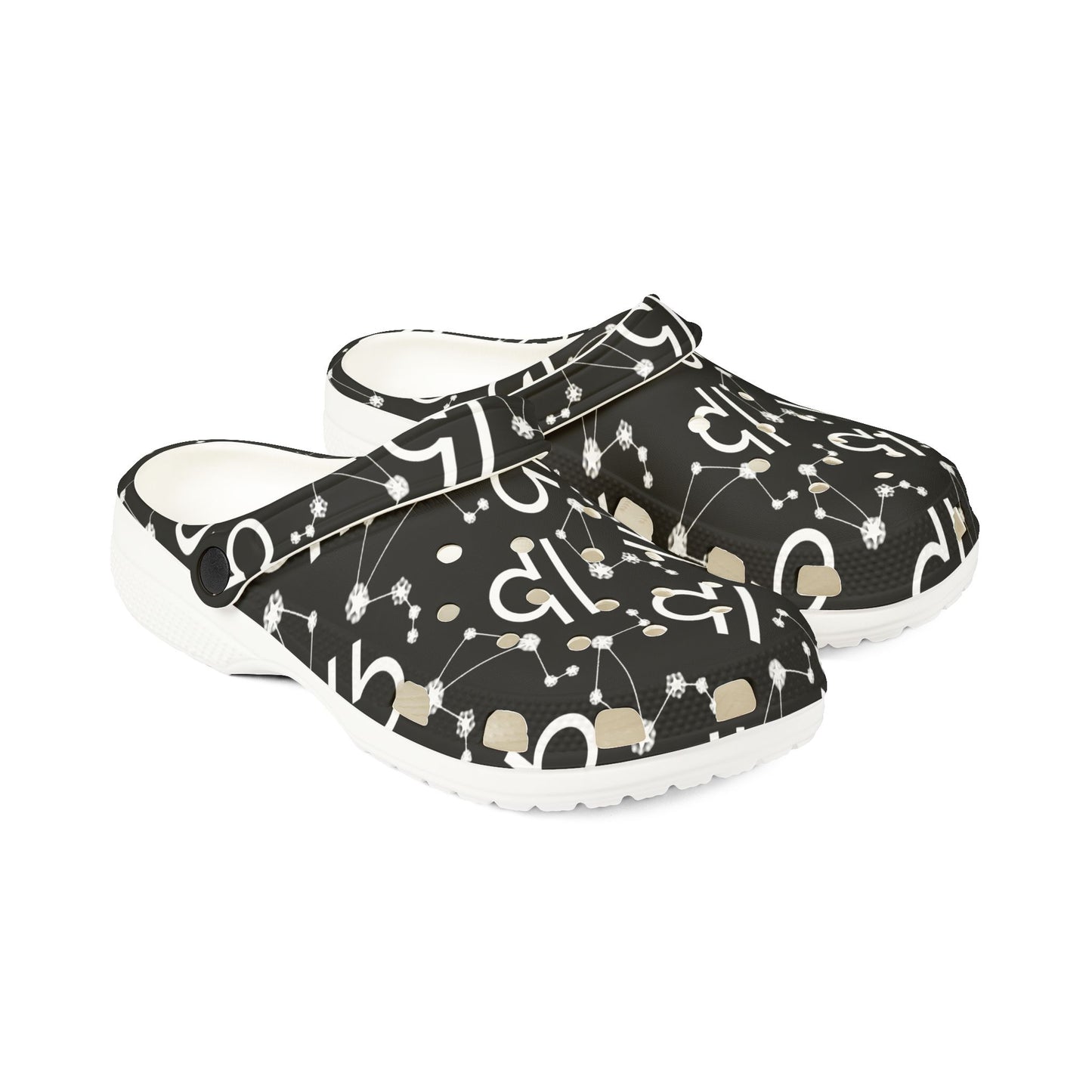 EVA Foam Rubber Shoes (AOP), Material 100% EVA, Libra Zodiac Design