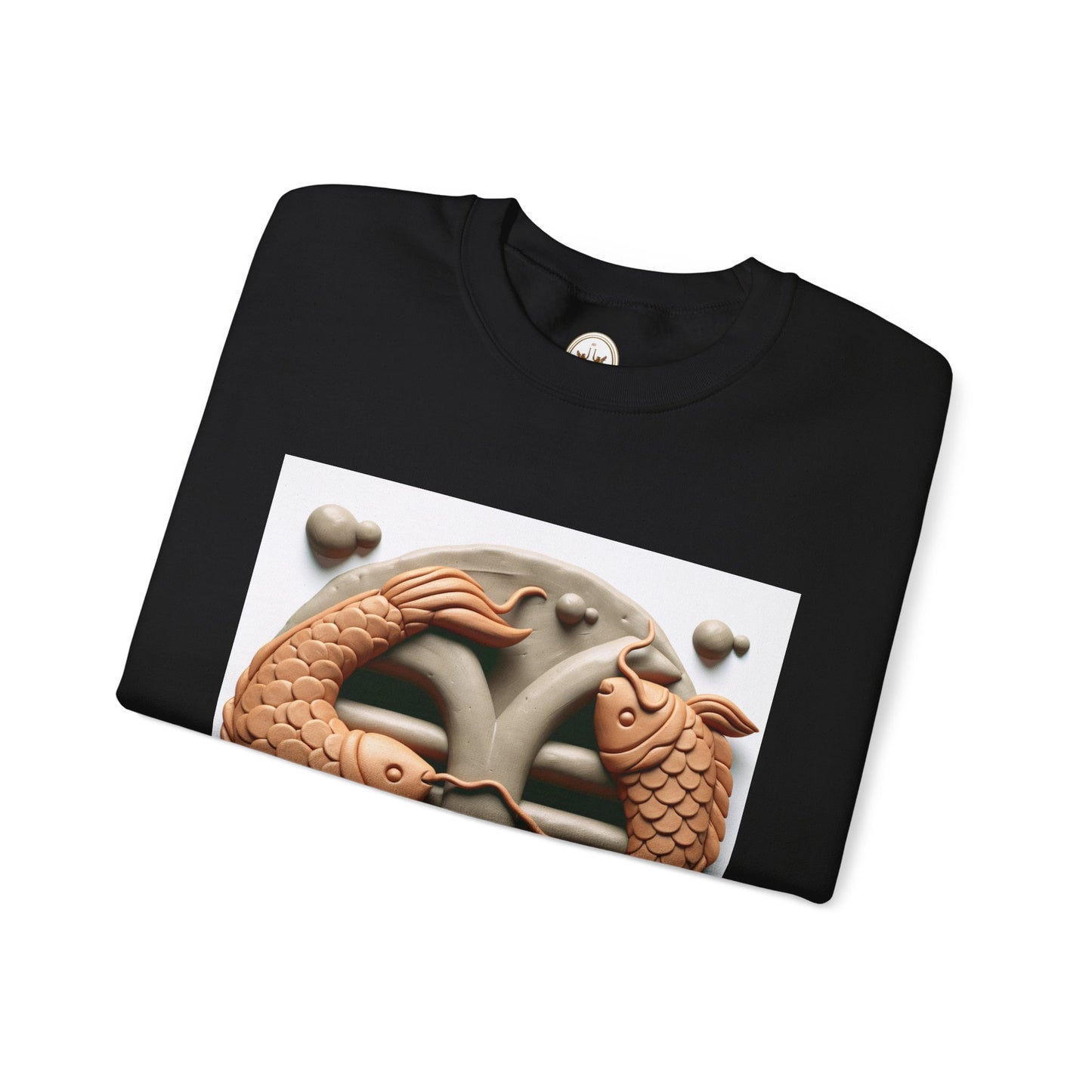 Unisex Heavy Blend™ Crewneck Sweatshirt,Two Fishes Pisces Zodiac Design