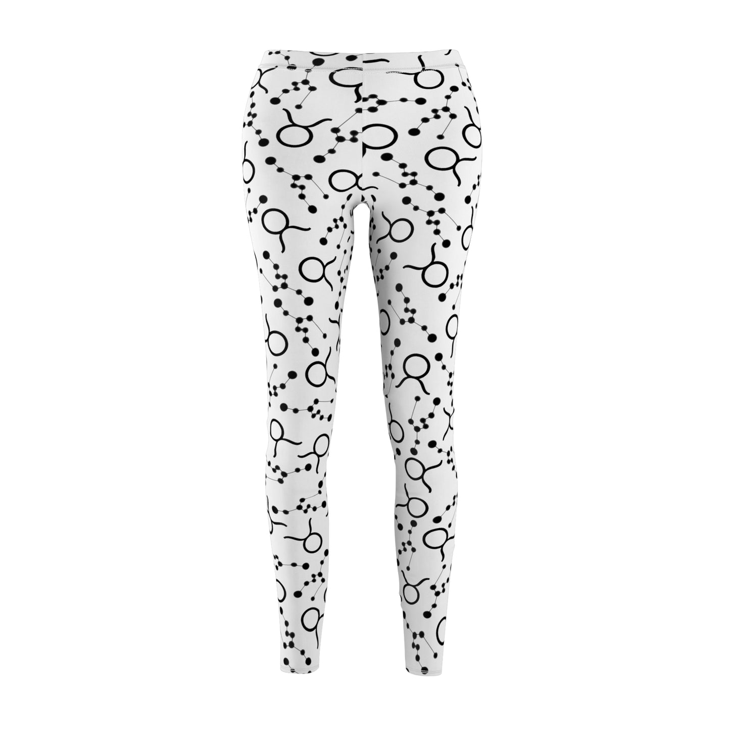Women's Zodiac Cut & Sew Casual Leggings Taurus Zodiac sign