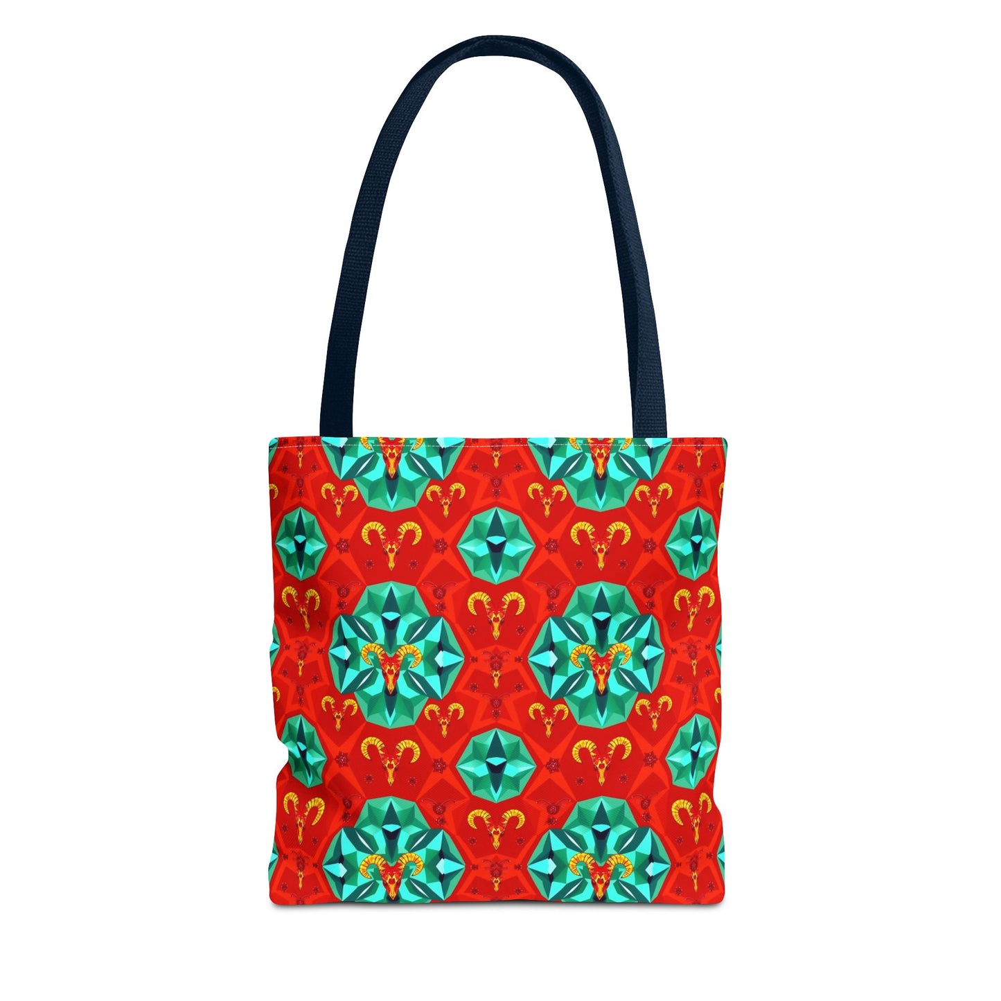 Tote Bag (AOP), Aries, Zodiac v1, Jewel Pattern
