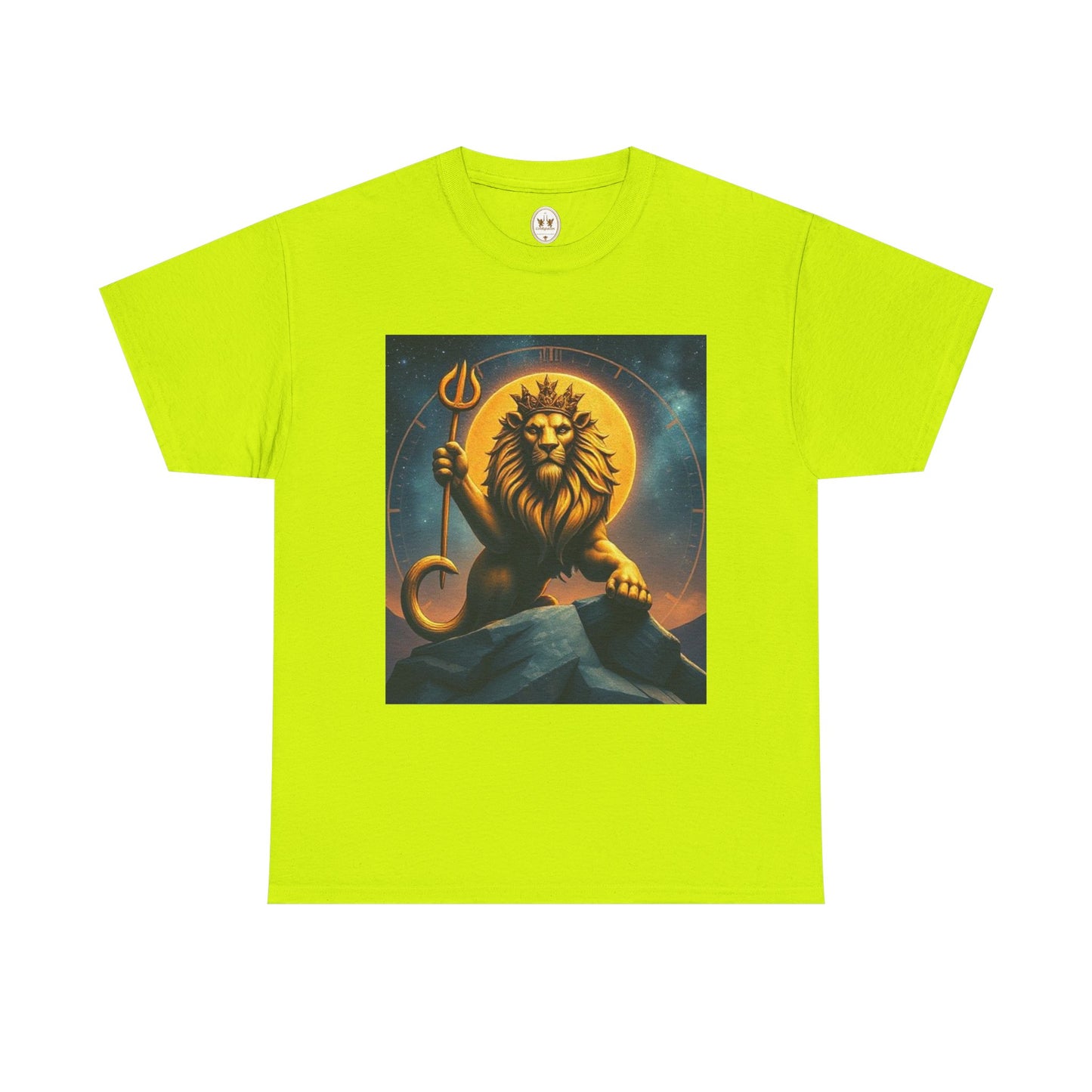 Unisex Heavy Cotton T-Shirt, King of Lion v3, Leo Zodiac Design