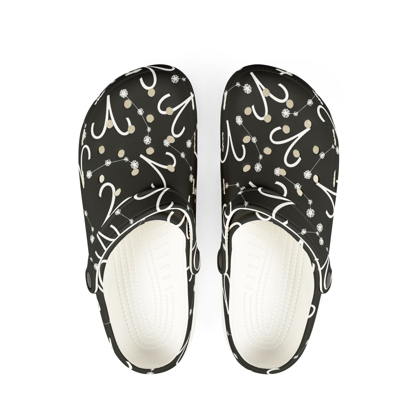 EVA Foam Rubber Shoes (AOP), Material 100% EVA, Aries Zodiac Design