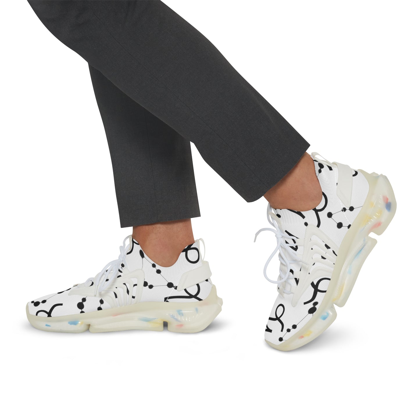 Men's Mesh Sneakers, Capricorn Zodiac Sign, all over print