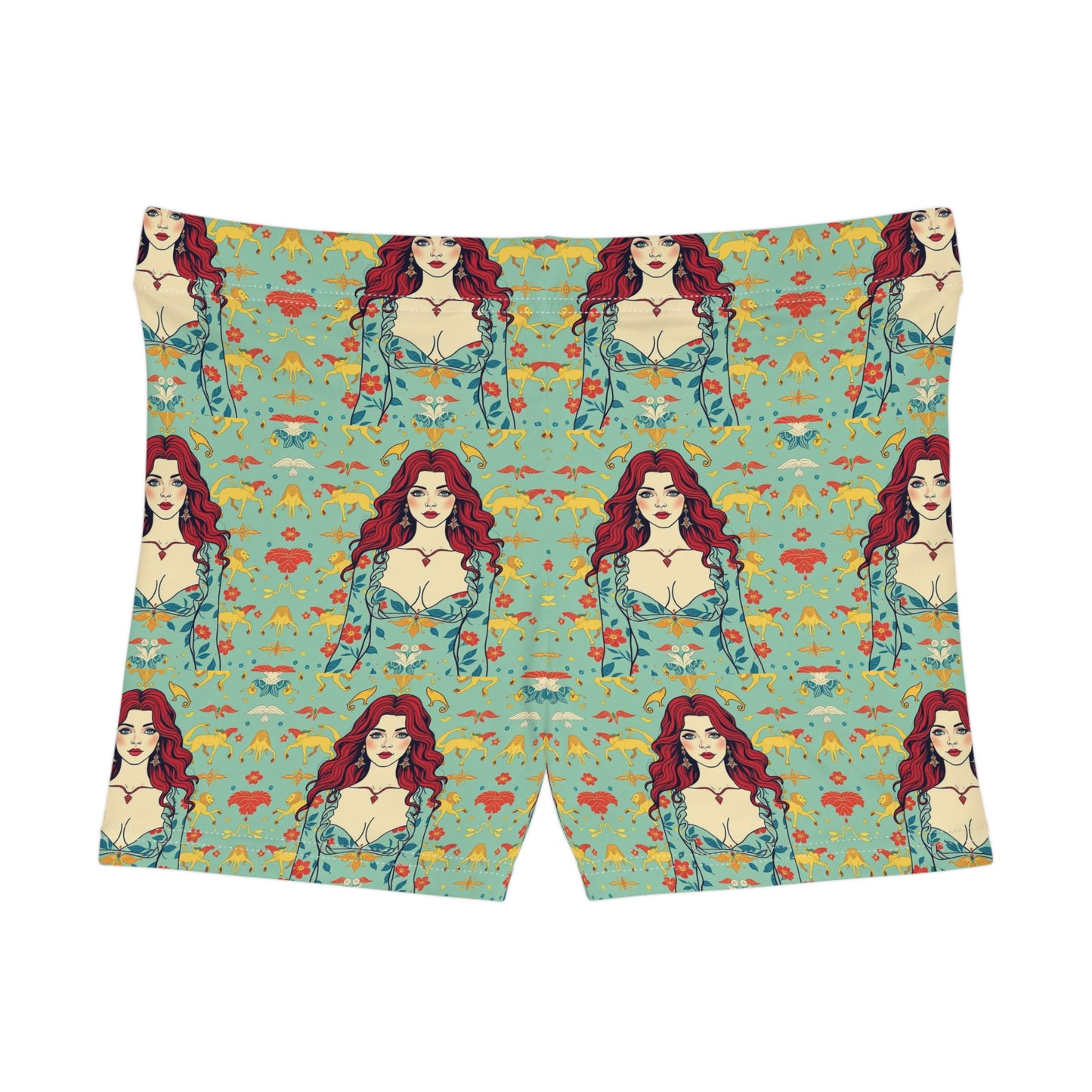 Women's Shorts, (AOP), Virgo, Zodiac v2, Sexy Pattern