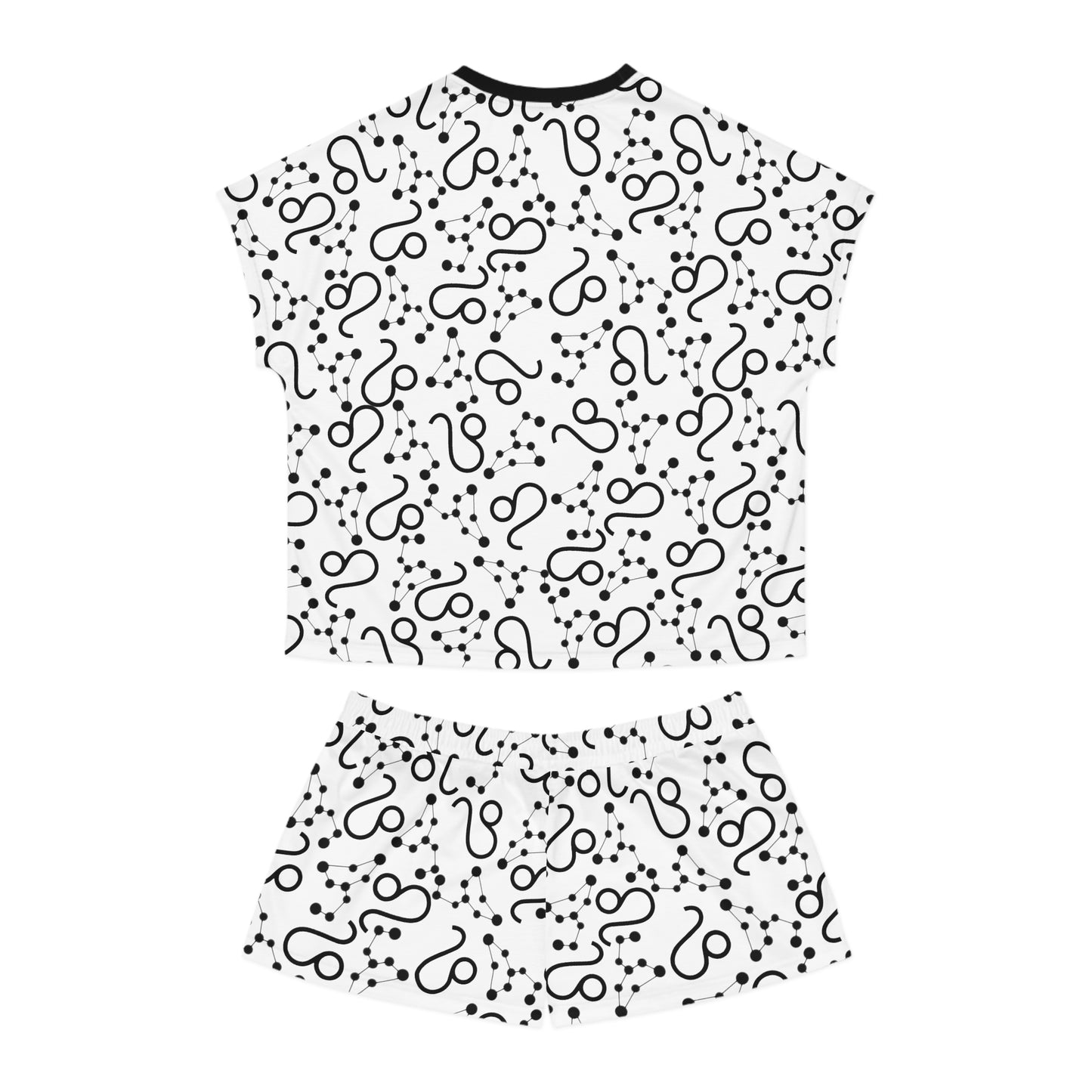 Women's Short Pajama Set Leo Zodiac Sign (AOP)