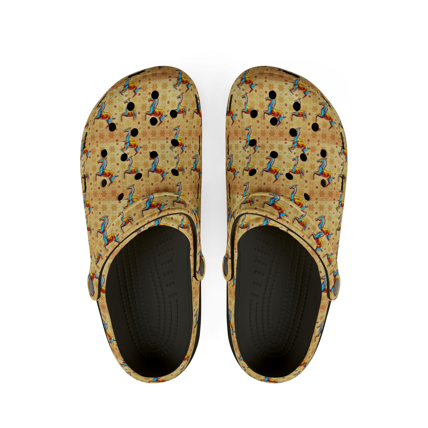 EVA Foam Rubber Shoes, (AOP), Virgo, Zodiac v2, Pattern