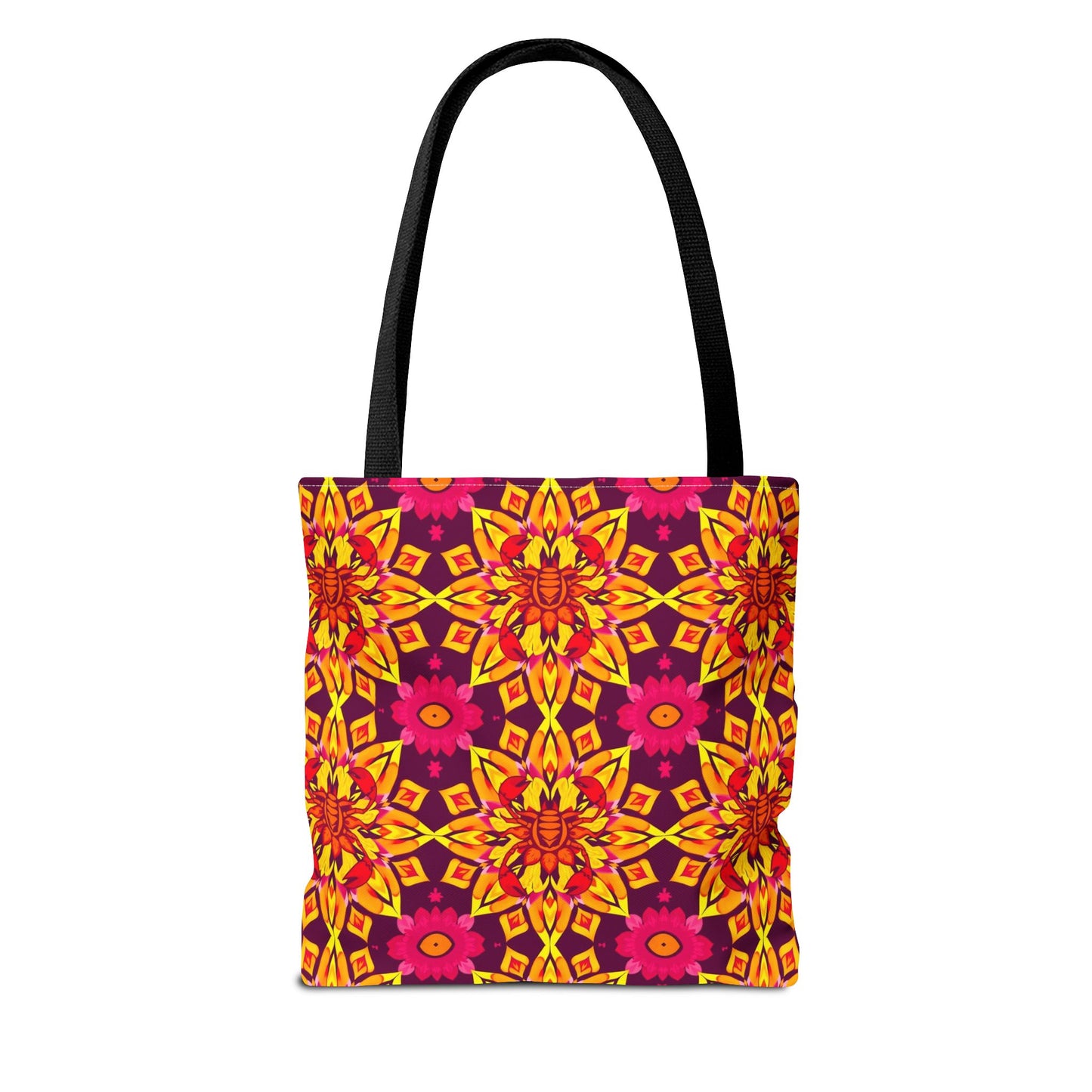 Tote Bag (AOP), Scorpio, Zodiac, Flower Pattern