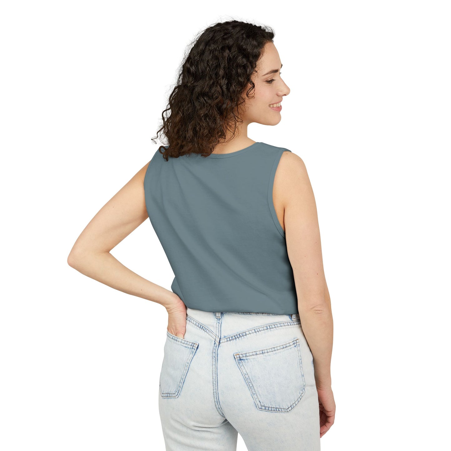 Unisex Garment-Dyed, Tank Top, Taurus Design, Planet Animal v1, 100% US cotton