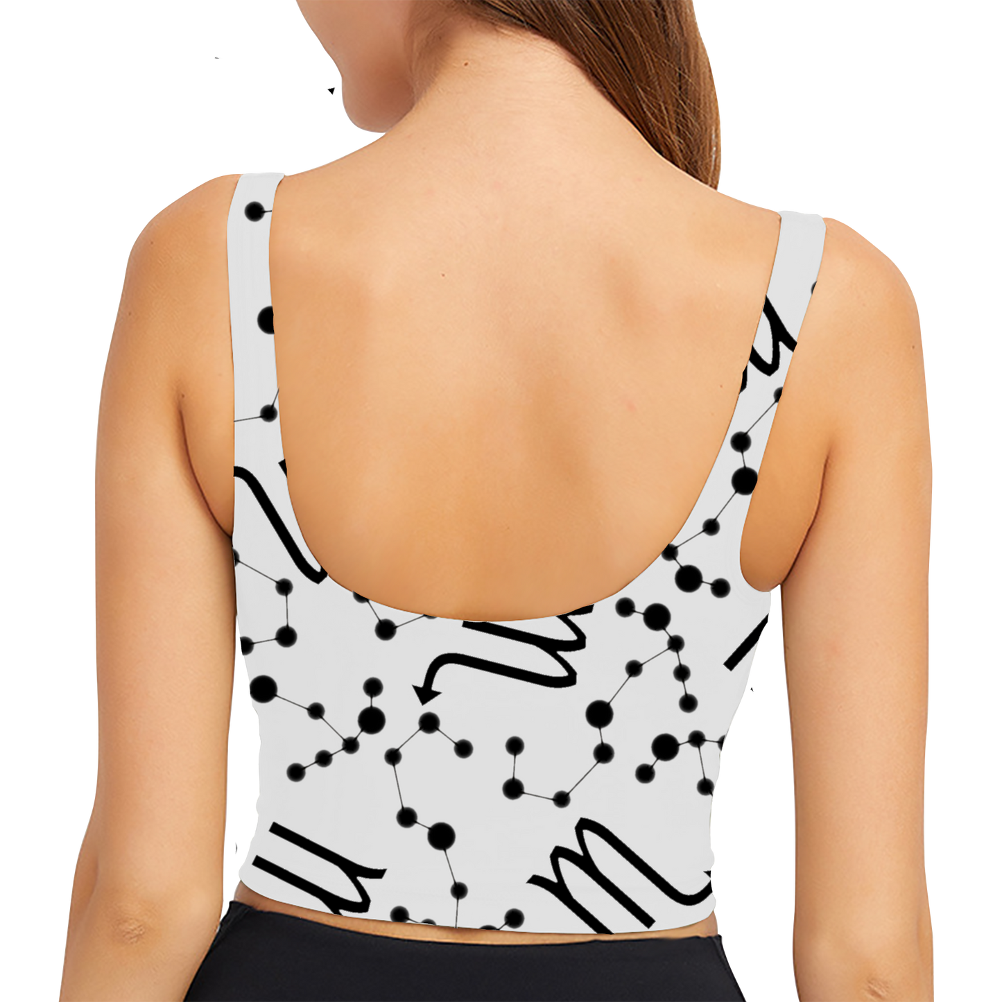 Polyester Sports Bra Scorpio Zodiac Sign (AOP)