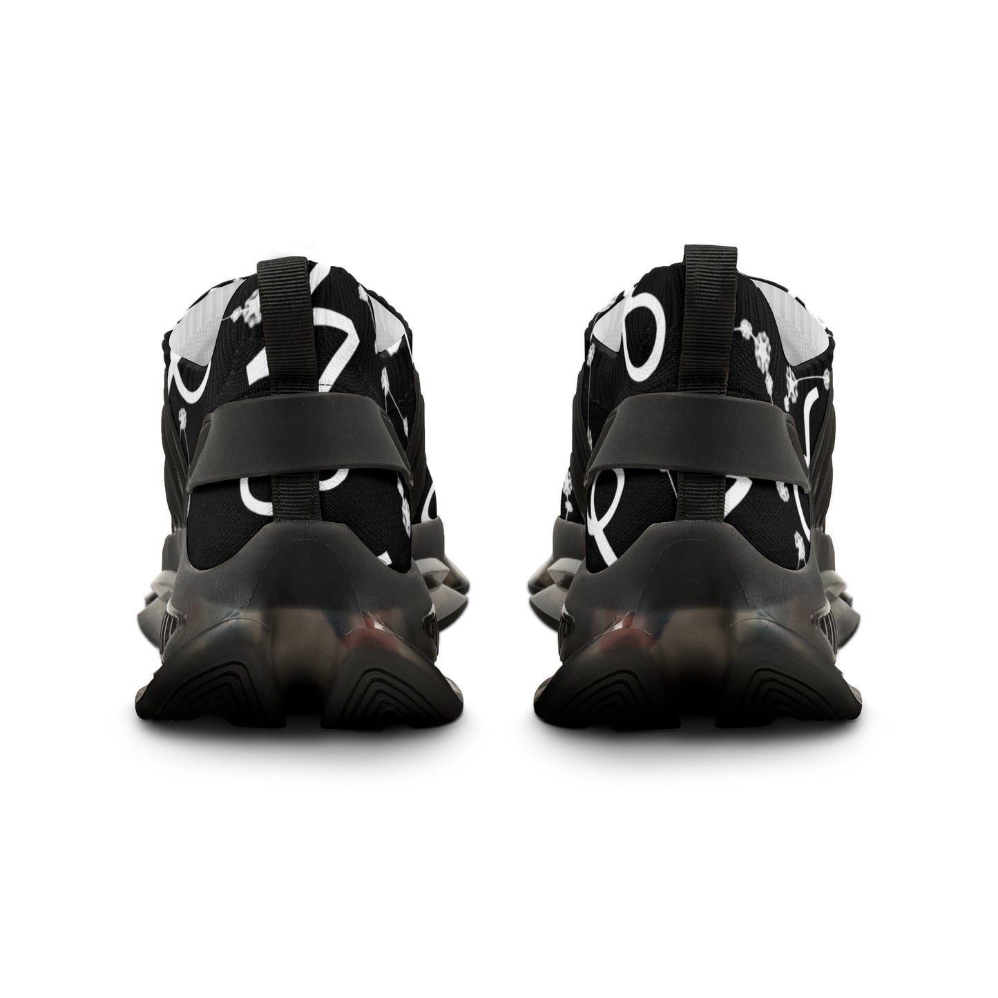 Men's Mesh Sneakers, Capricorn Zodiac Sign, AOP, Black