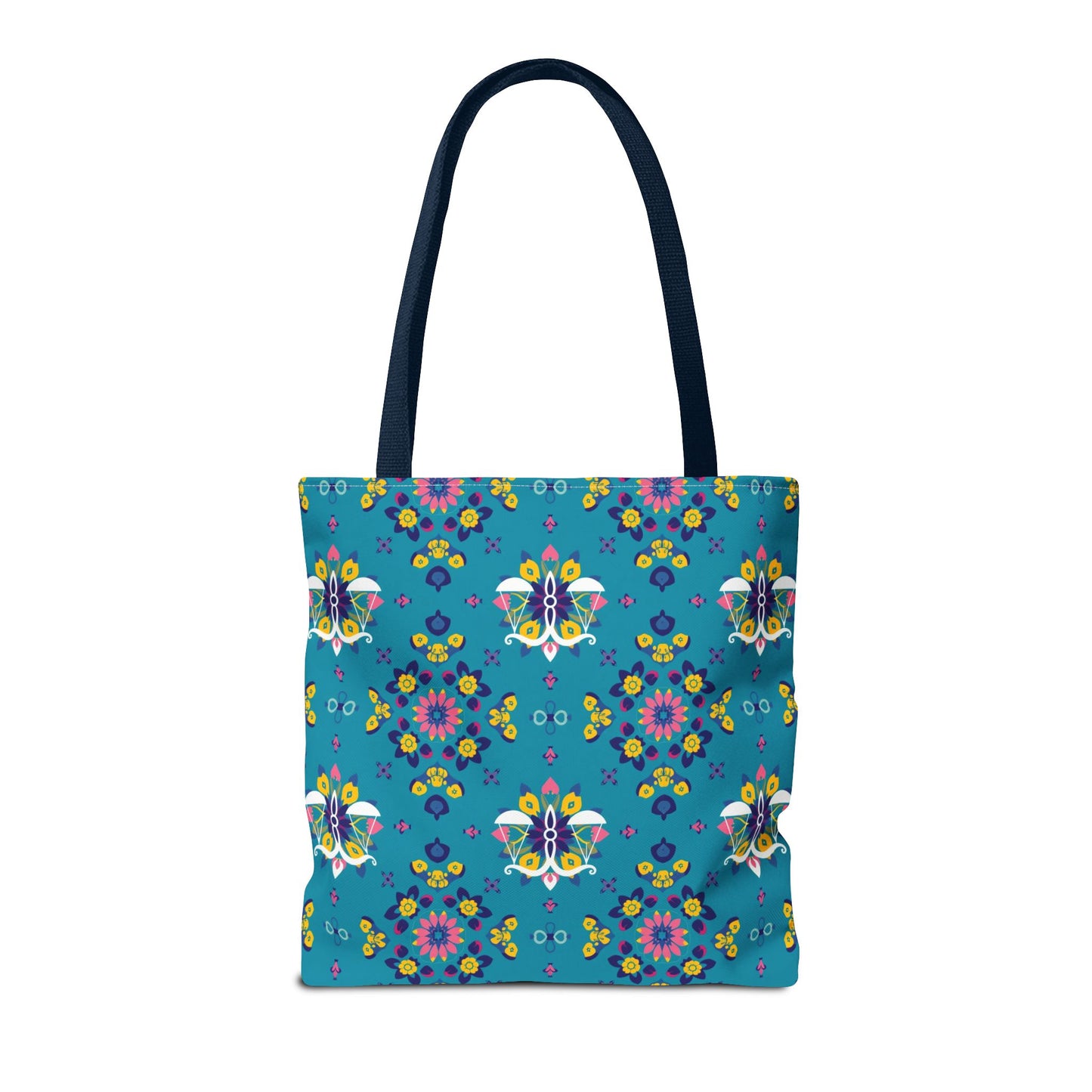 Tote Bag (AOP), Libra, Zodiac v1, Flower Pattern