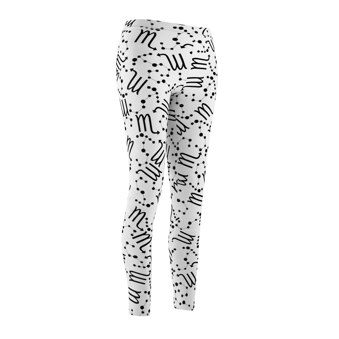 Women's Zodiac Cut & Sew Casual Leggings Scorpio Zodiac sign