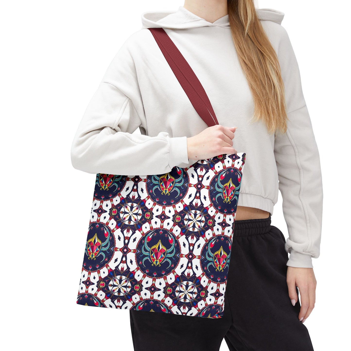 Tote Bag (AOP), Scorpio, Zodiac v1, Jewel Pattern
