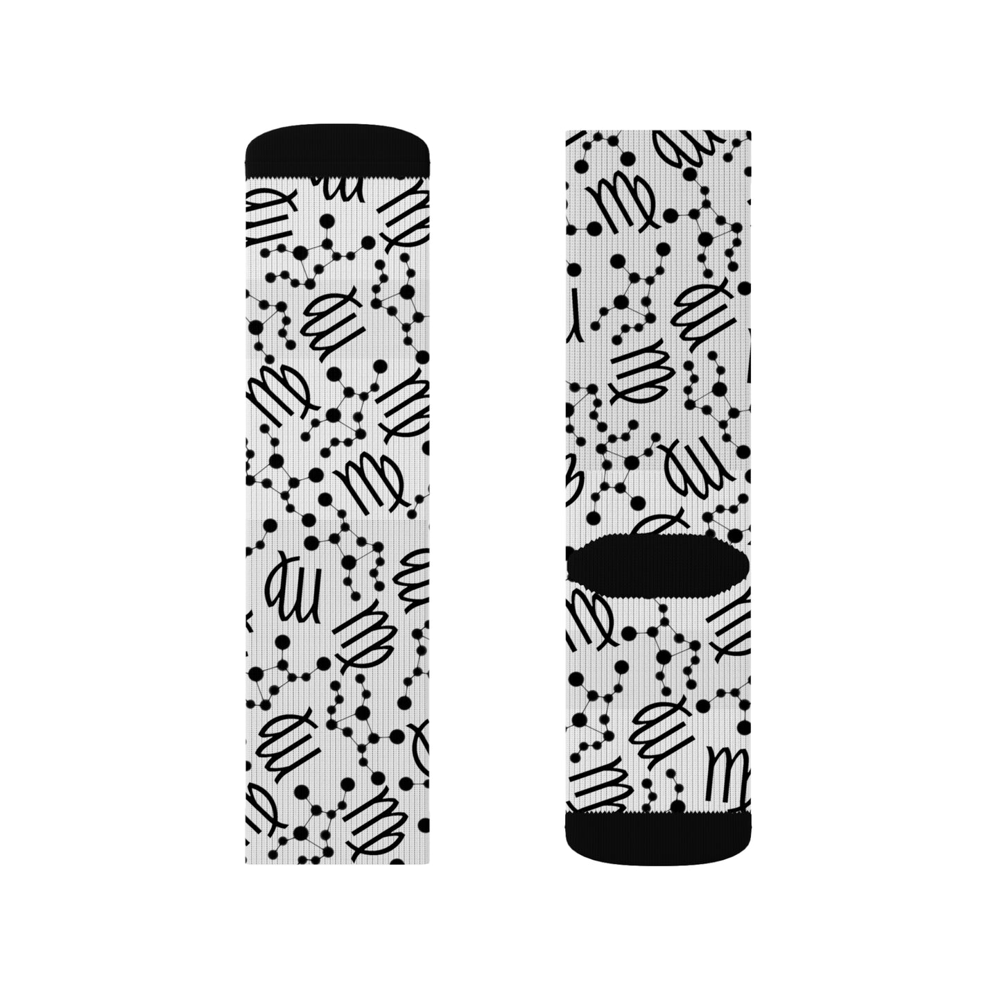 Zodiac Sublimation Socks Virgo Zodiac sign