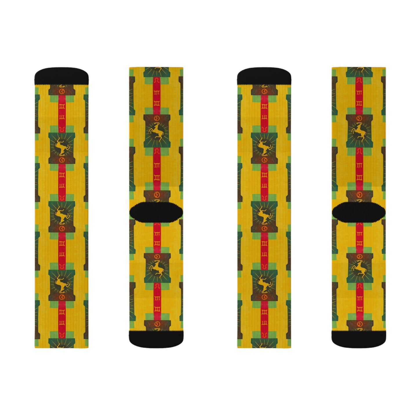Sublimation Socks, Capricorn, Zodiac, Shapes Pattern