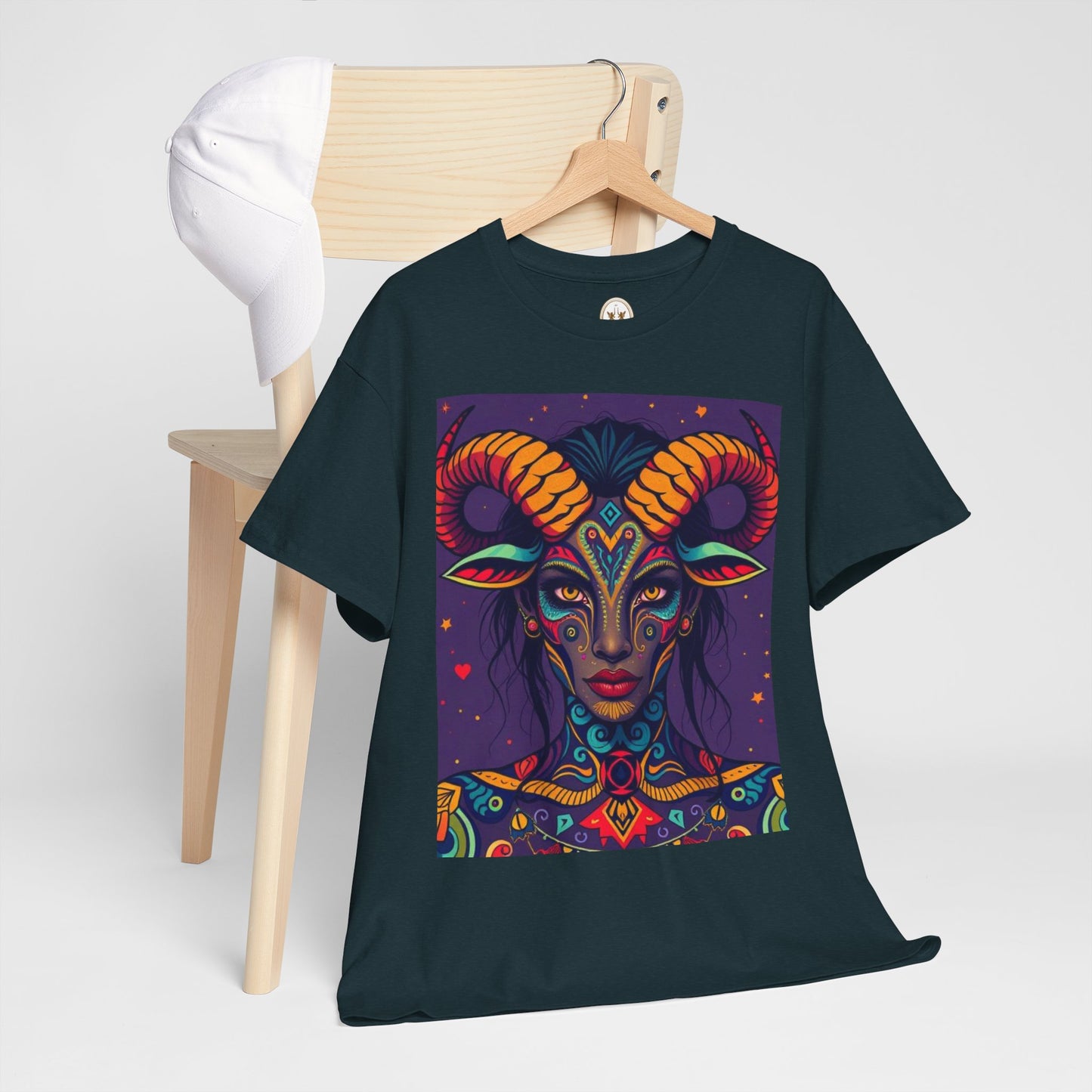 Unisex Heavy Cotton T-Shirt, Taurus, Zodiac v3, Sexy Art