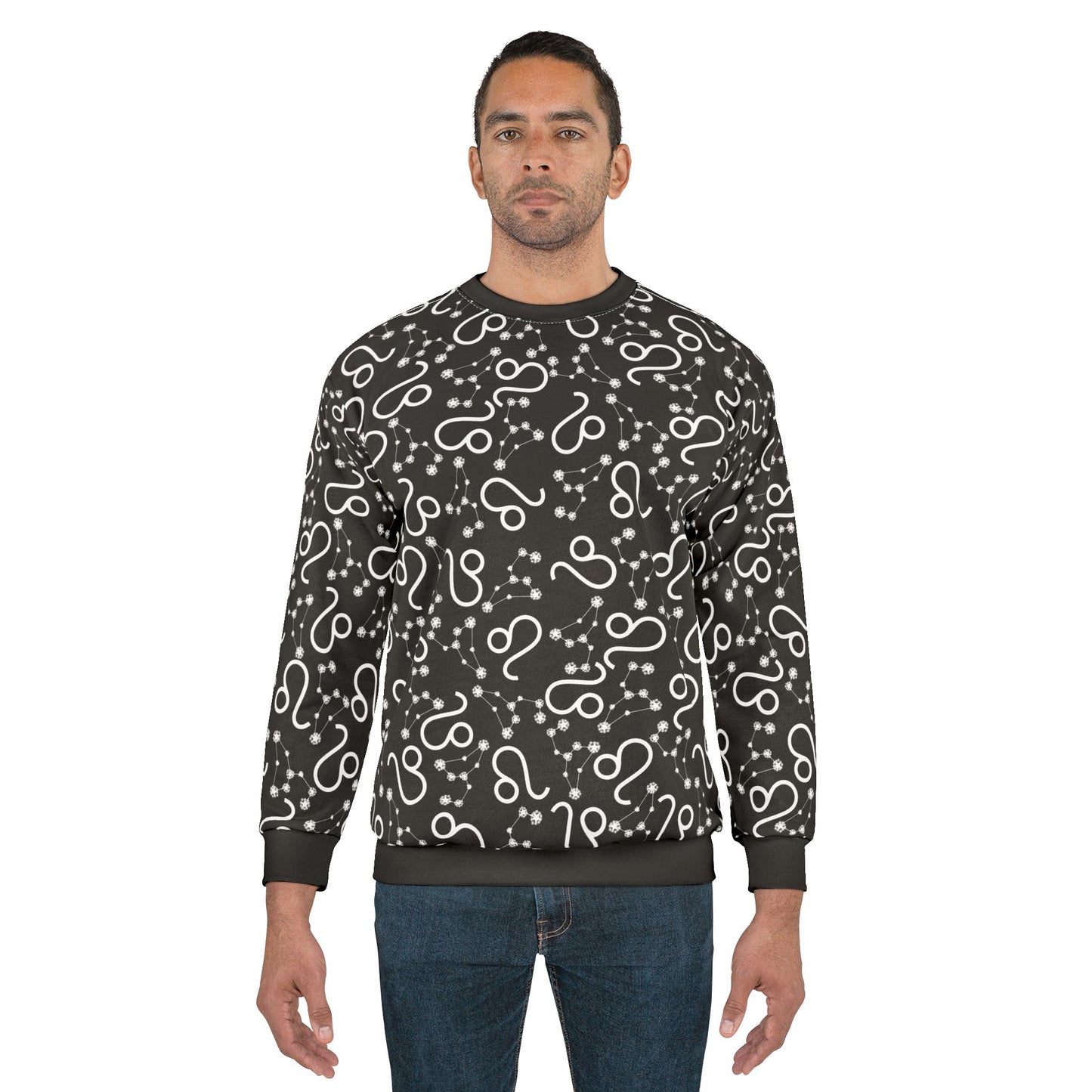 Zodiac AOP Unisex Sweatshirt Leo Zodiac Sign