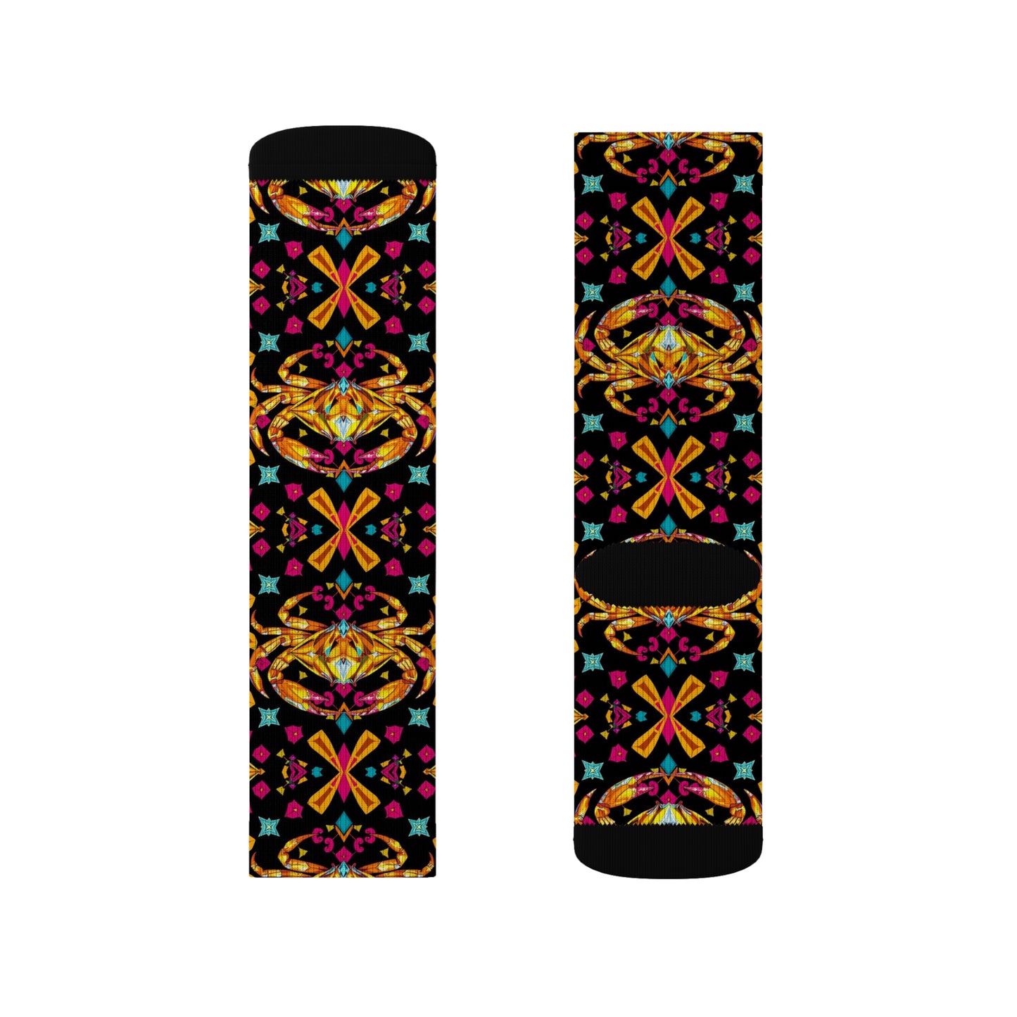 Sublimation Socks, Cancer, Zodiac, Jewel Pattern