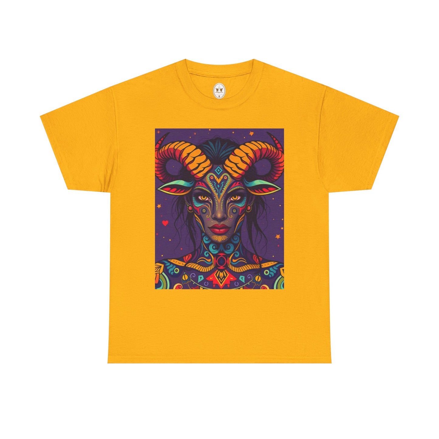 Unisex Heavy Cotton T-Shirt, Taurus, Zodiac v3, Sexy Art