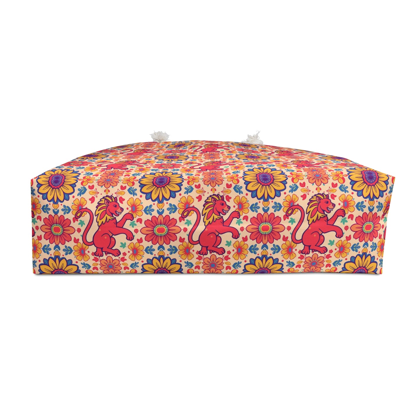 Weekender Bag, Leo, Zodiac v1, Flower Pattern