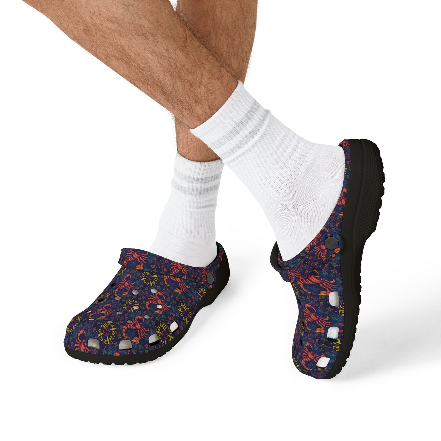 EVA Foam Rubber Shoes, (AOP), Scorpio, Zodiac v3, Pattern