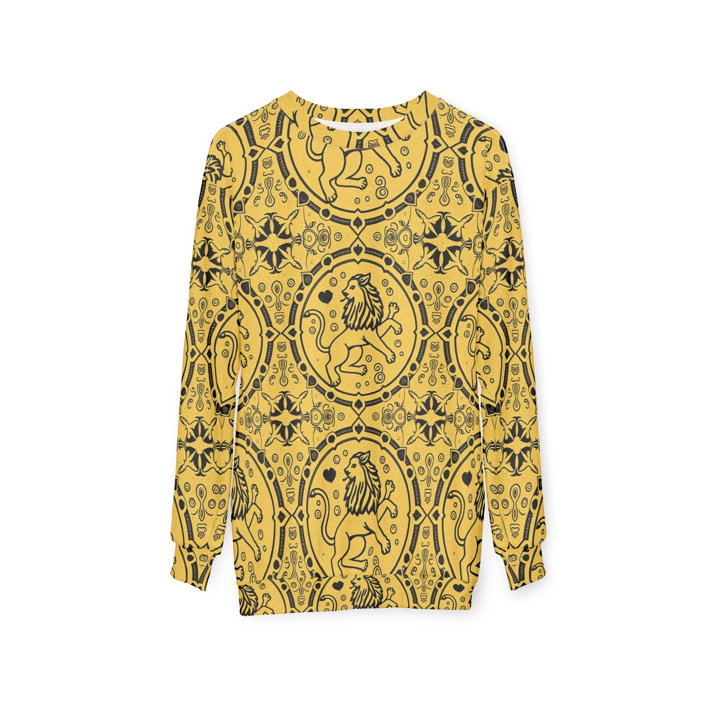 Unisex Sweatshirt, Zodiac Design, Pattern v1, Leo, AOP