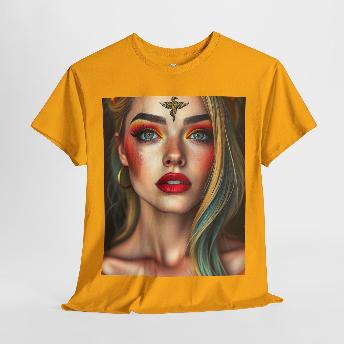 Unisex Heavy Cotton T-Shirt, Virgo, Zodiac, Sexy Art