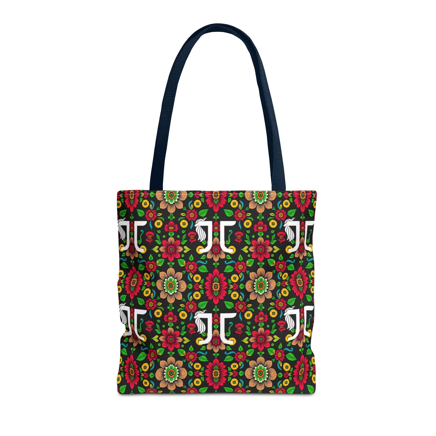 Tote Bag, (AOP), Gemini, Zodiac, Flower Pattern