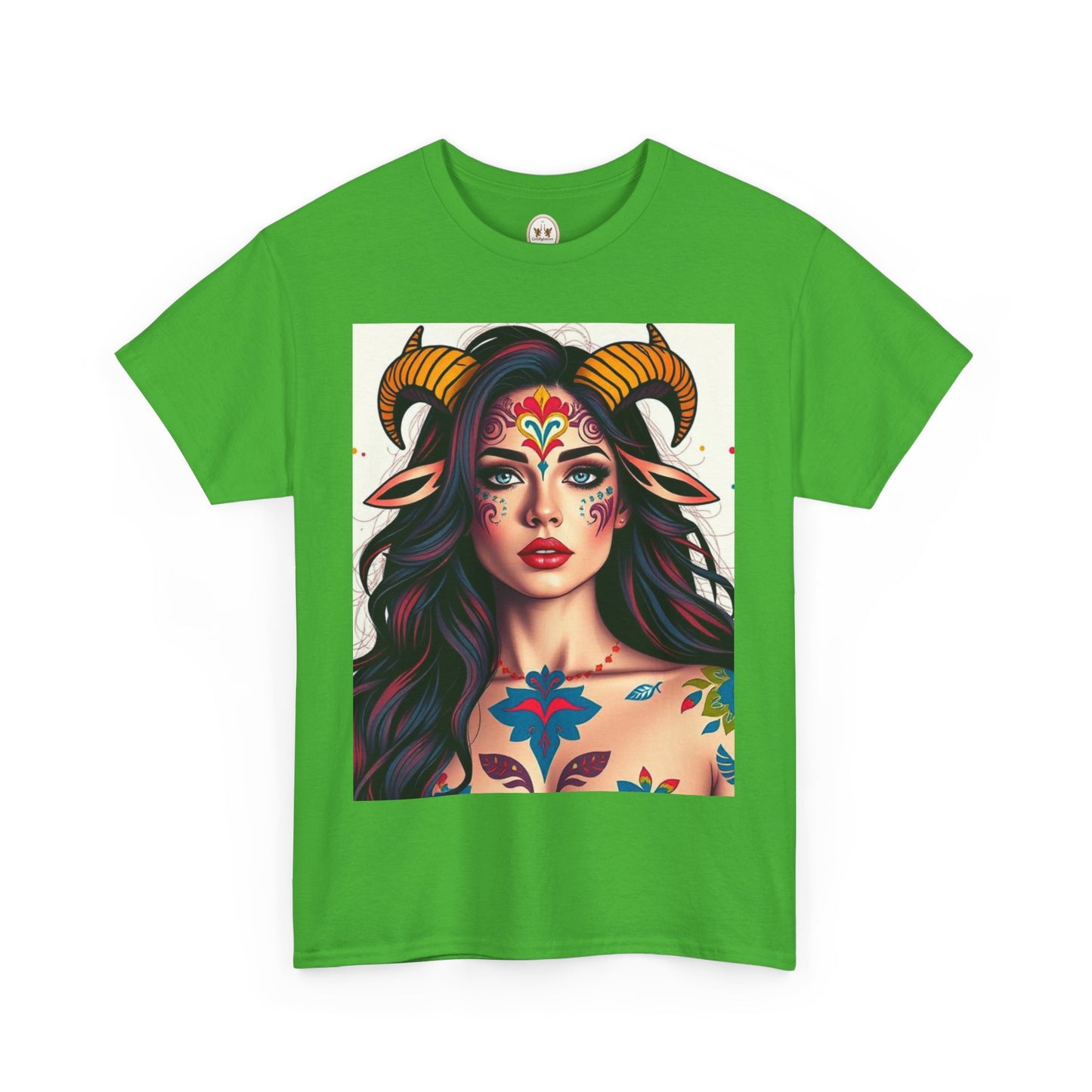 Unisex Heavy Cotton T-Shirt, Taurus, Zodiac v1, Sexy Art