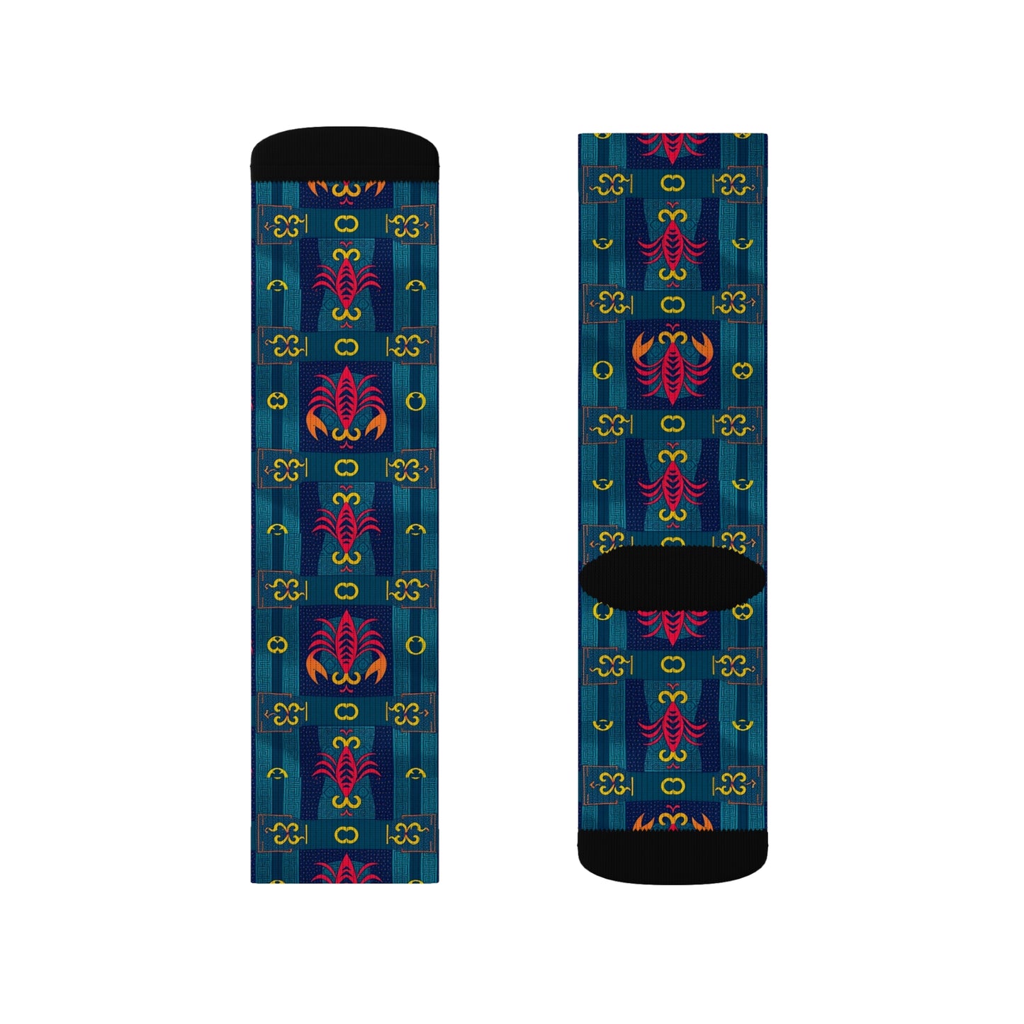 Sublimation Socks, Scorpio, Zodiac, Shapes Pattern