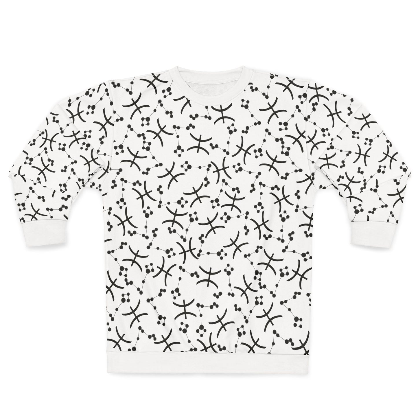Zodiac AOP Unisex Sweatshirt Pisces Zodiac Sign