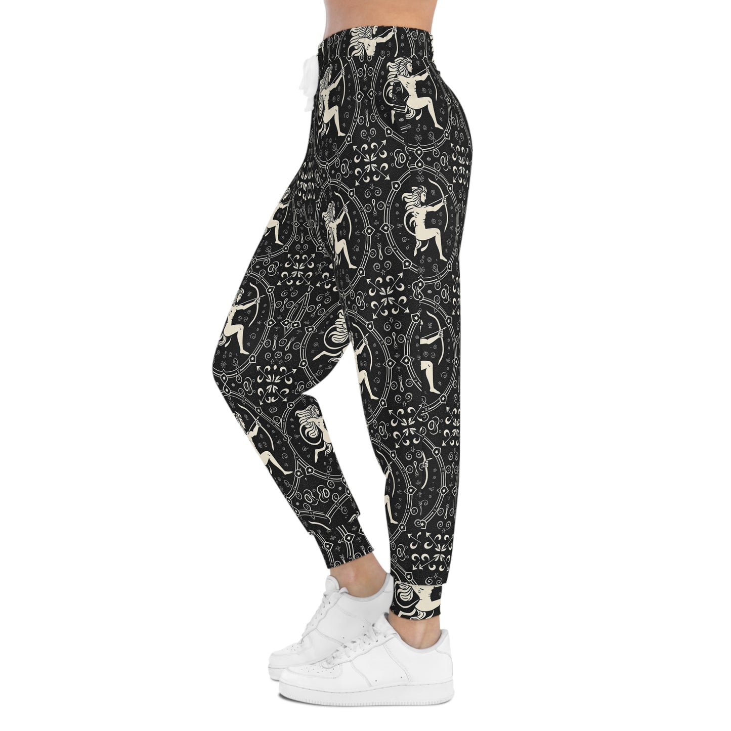 Athletic Joggers, Zodiac Design, Pattern, Sagittarius, AOP