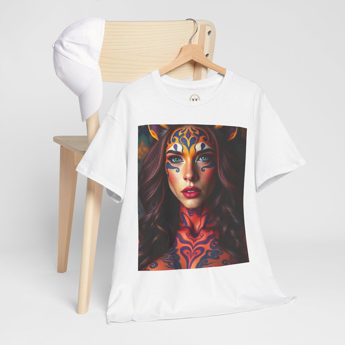Unisex Heavy Cotton T-Shirt, Leo, Zodiac, Sexy Art