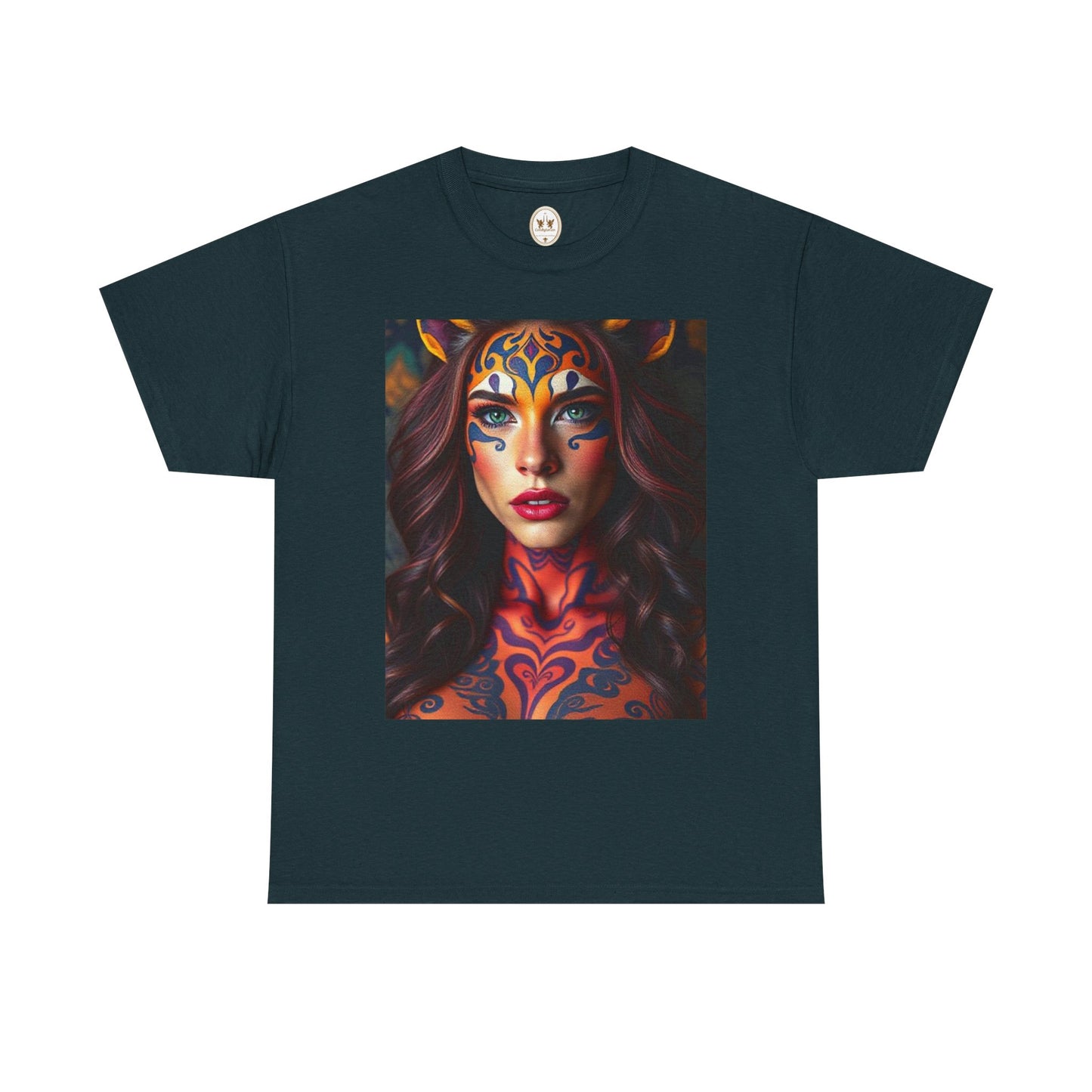 Unisex Heavy Cotton T-Shirt, Leo, Zodiac, Sexy Art