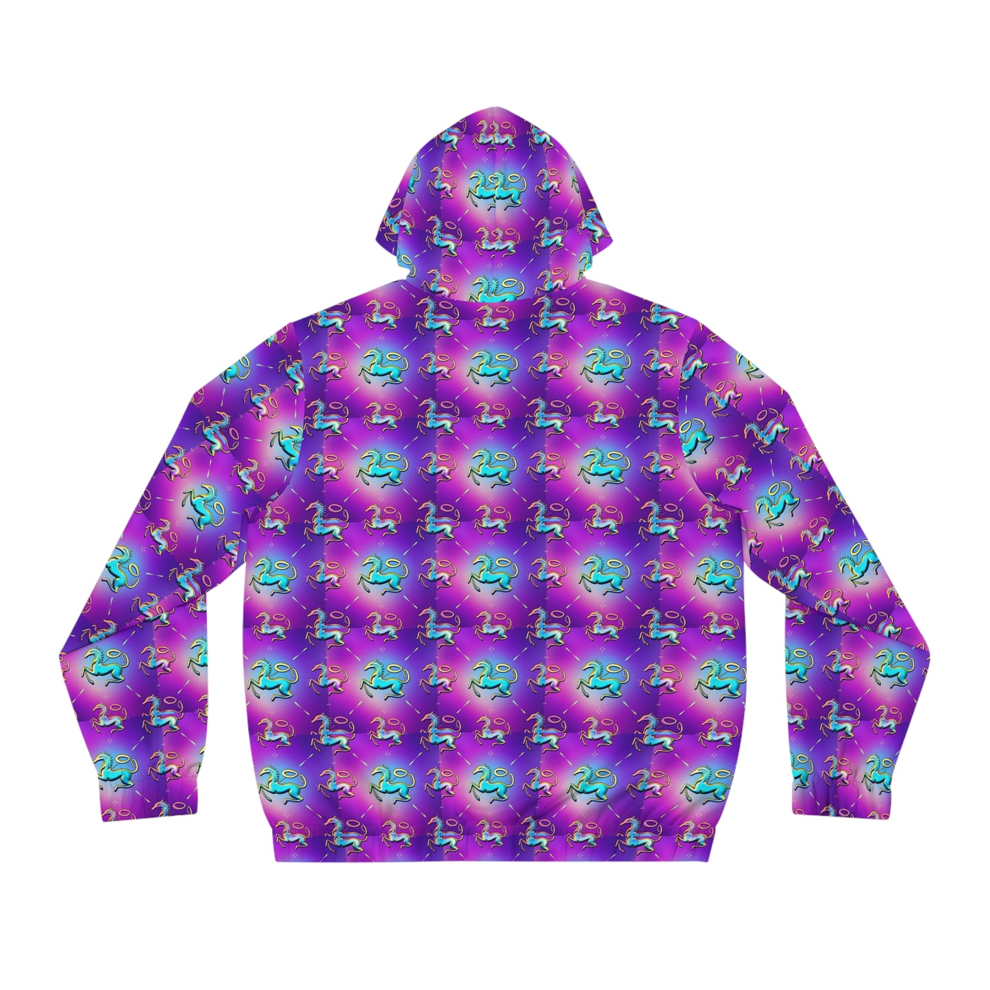 Full-Zip Hoodie (AOP), Aquarius, Zodiac, Pattern