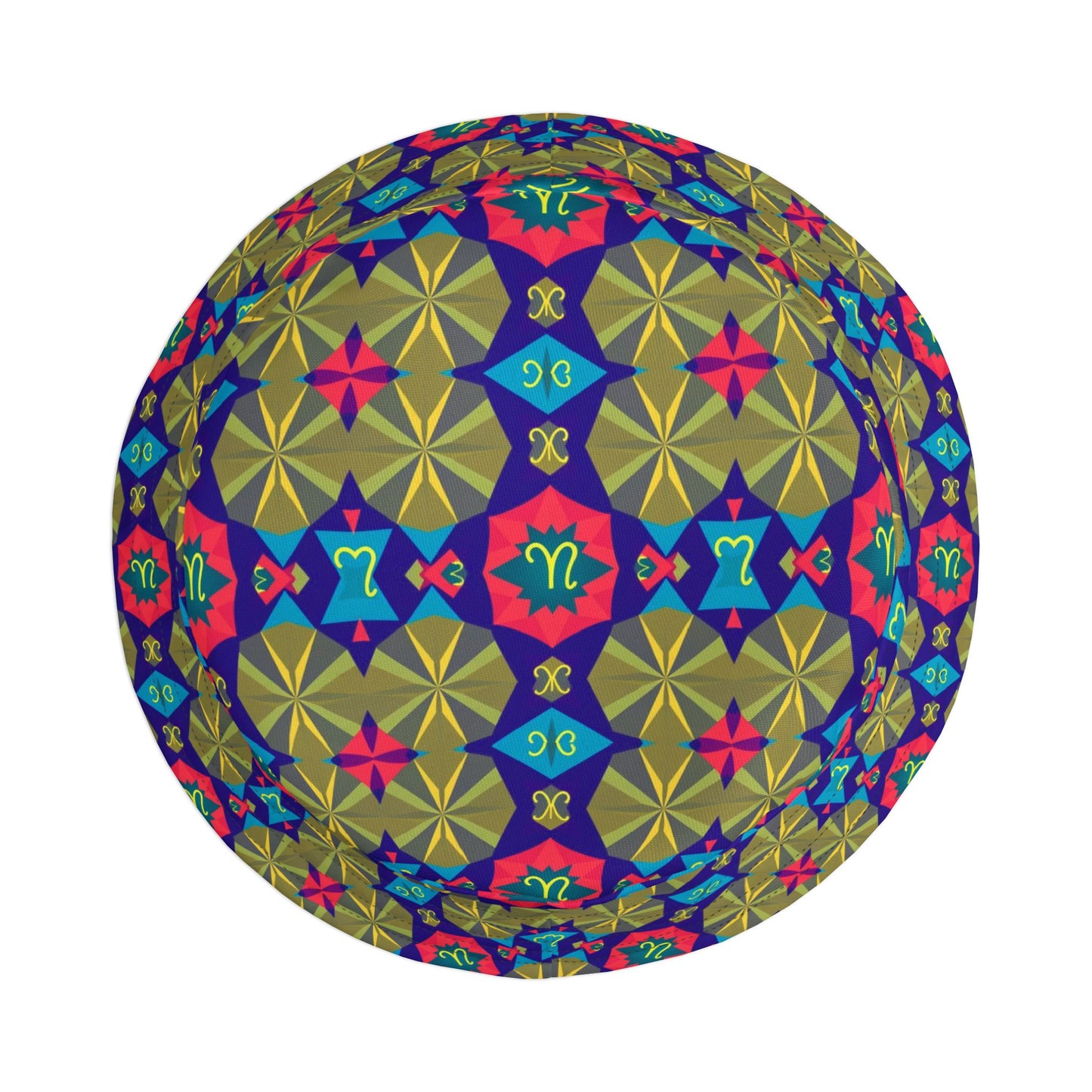 Bucket Hat, (AOP), Aquarius, Zodiac v1, Shape Pattern