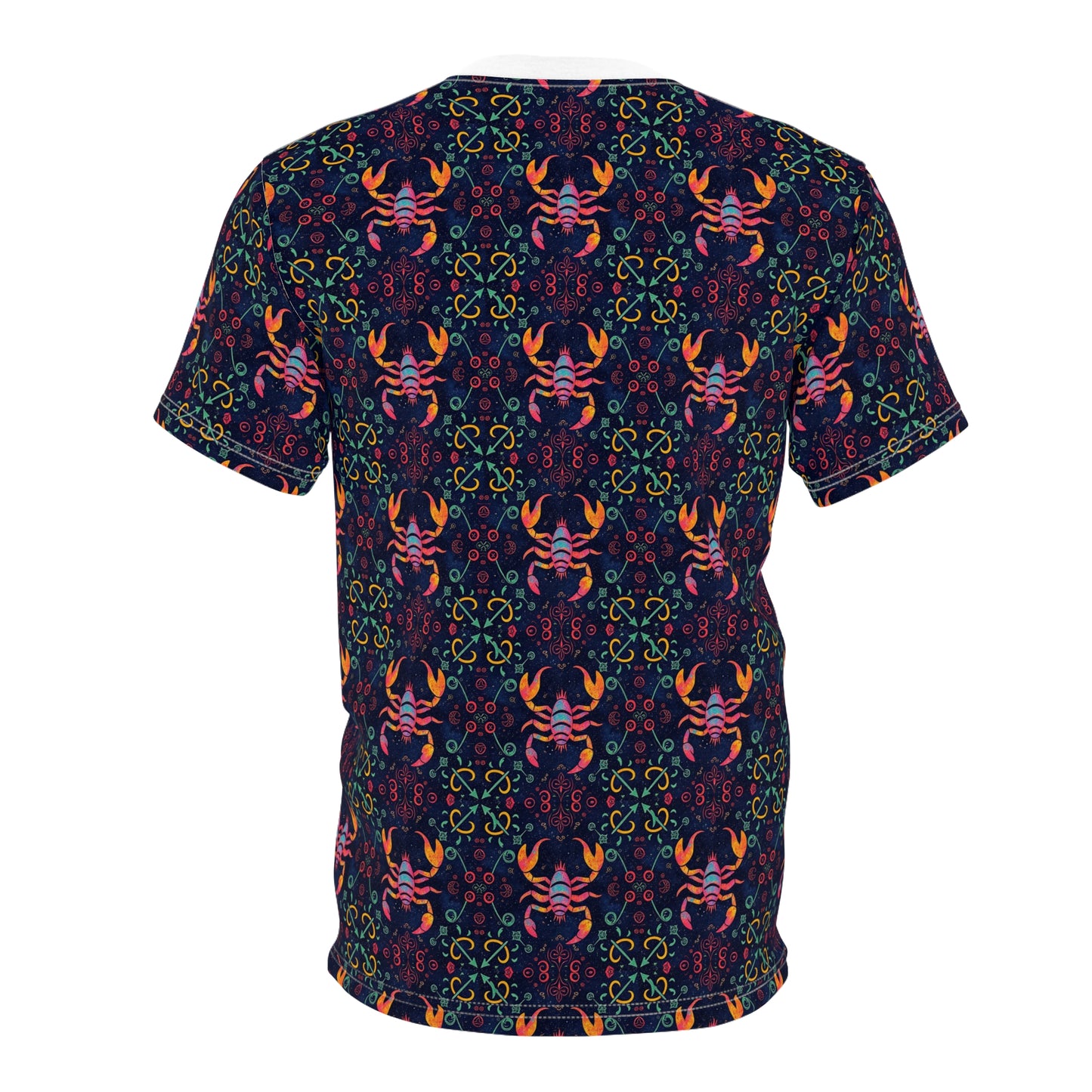 Unisex Cut & Sew T-Shirt, AOP, Scorpio, Zodiac, Pattern