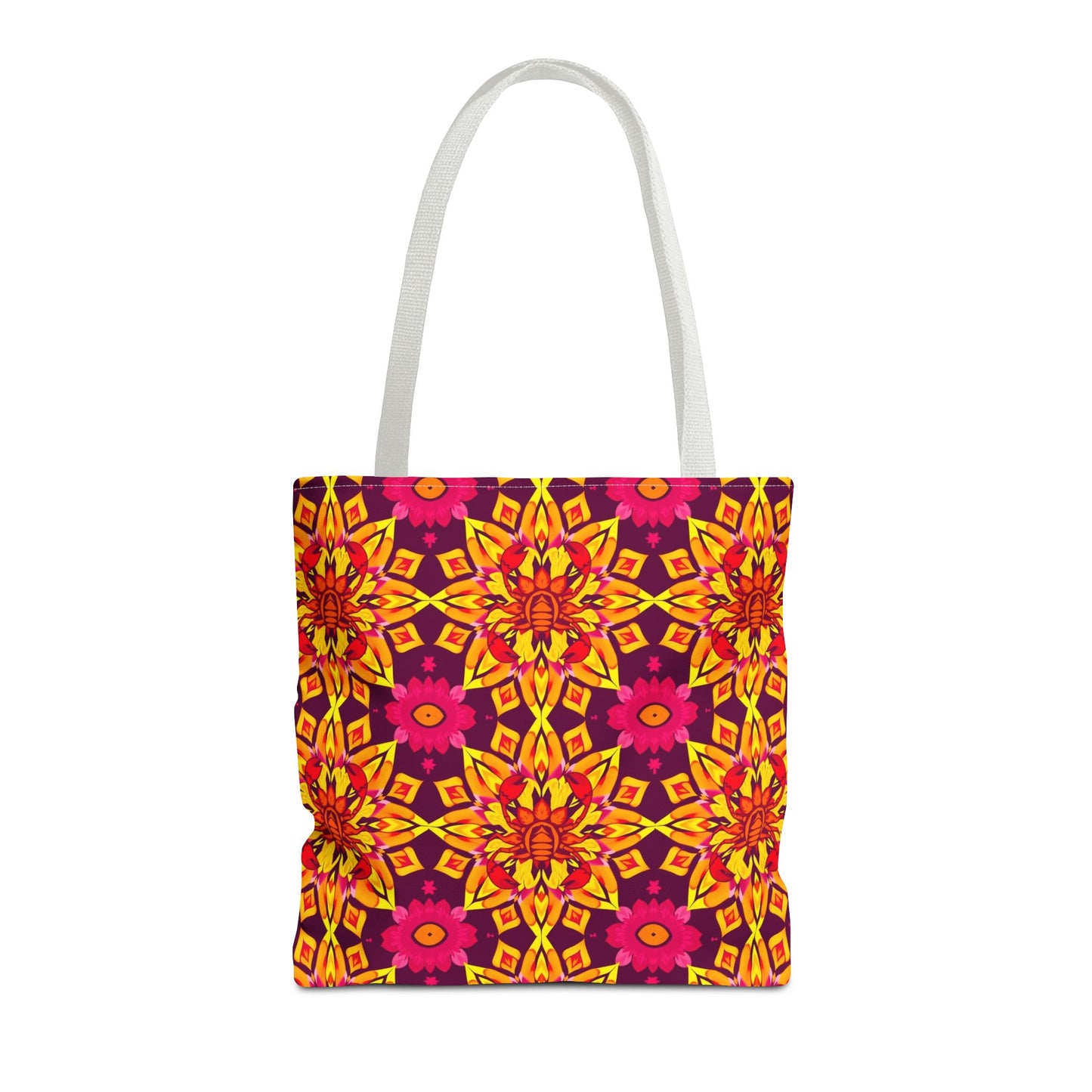 Tote Bag (AOP), Scorpio, Zodiac, Flower Pattern