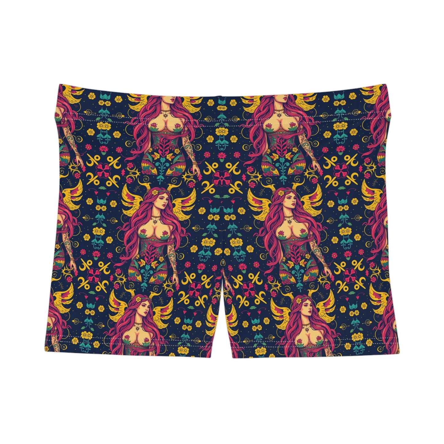 Women's Shorts, (AOP), Gemini, Zodiac v2, Sexy Pattern
