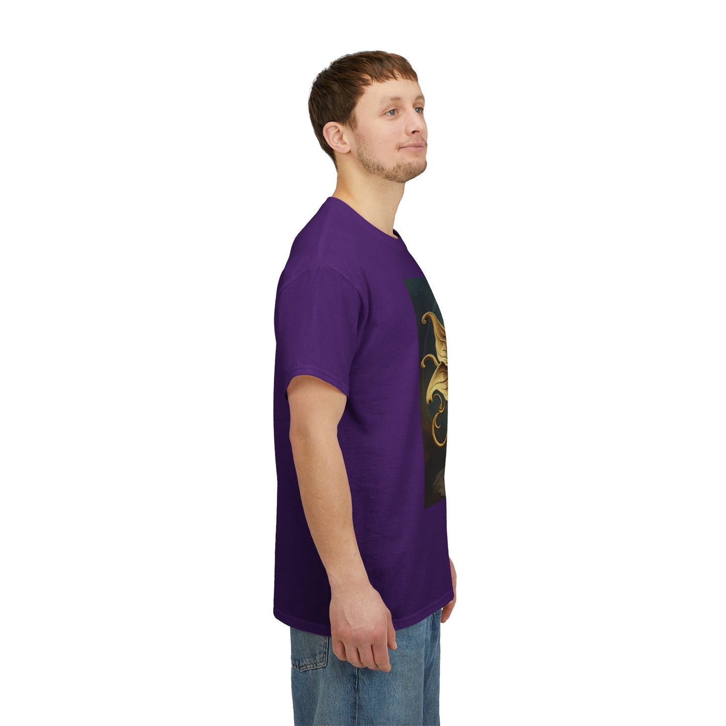 Unisex Heavy Cotton T-Shirt, Sagittarius King, Bow & Arrow v1, Zodiac Design