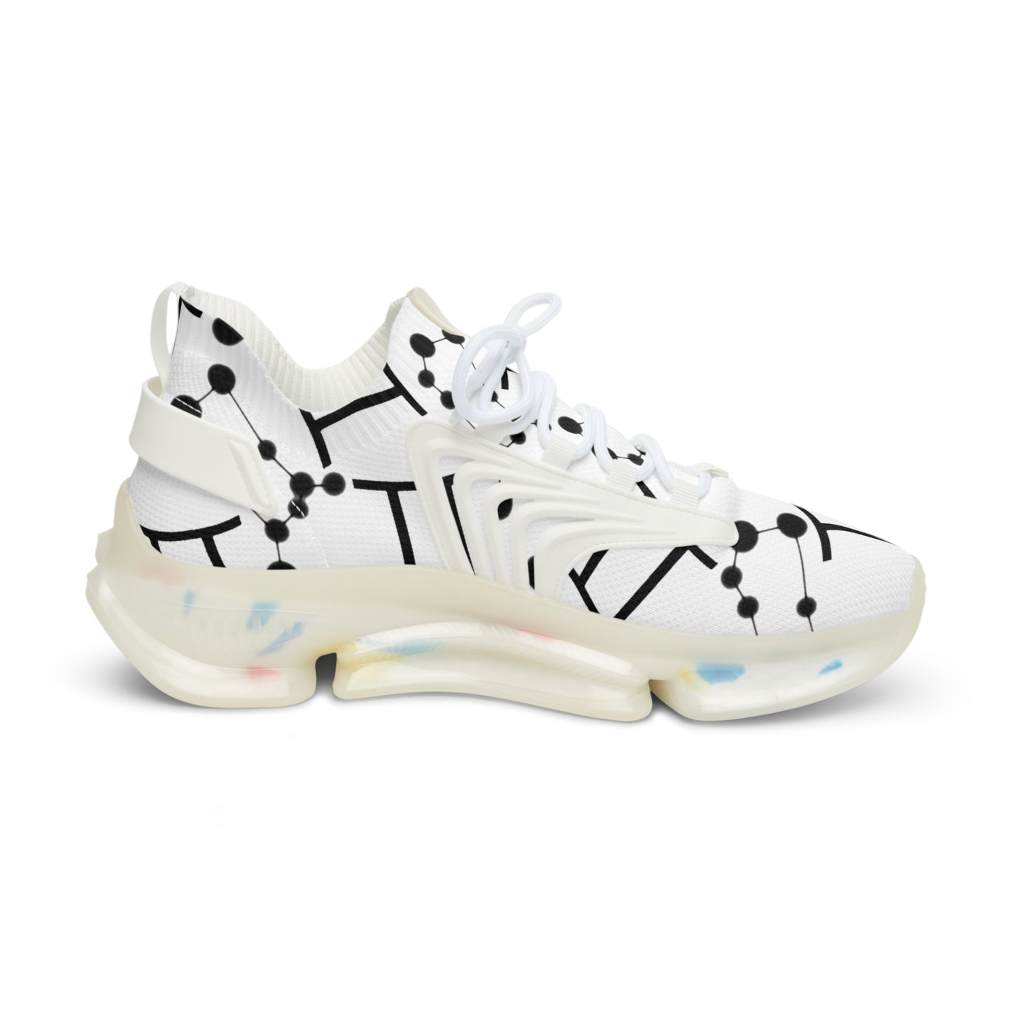 Men's Mesh Sneakers, Gemini Zodiac Sign, all over print