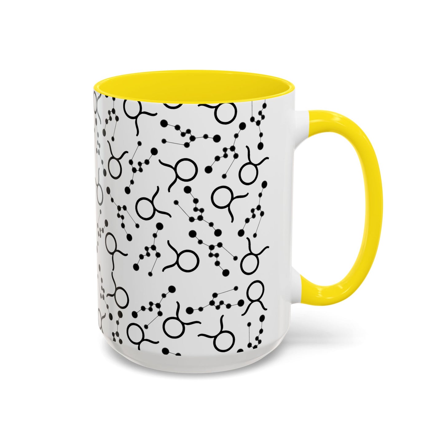 Accent Coffee Mug with the Taurus Zodiac sign (11, 15oz)
