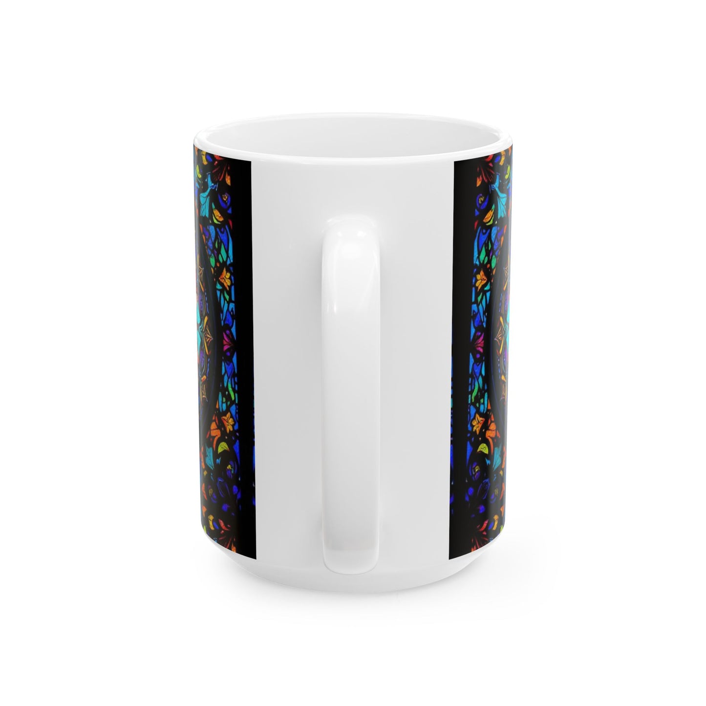 Ceramic Mug, (11oz, 15oz), Ceramic Coffee Mug, AOP, Glass Design, Libra Zodiac