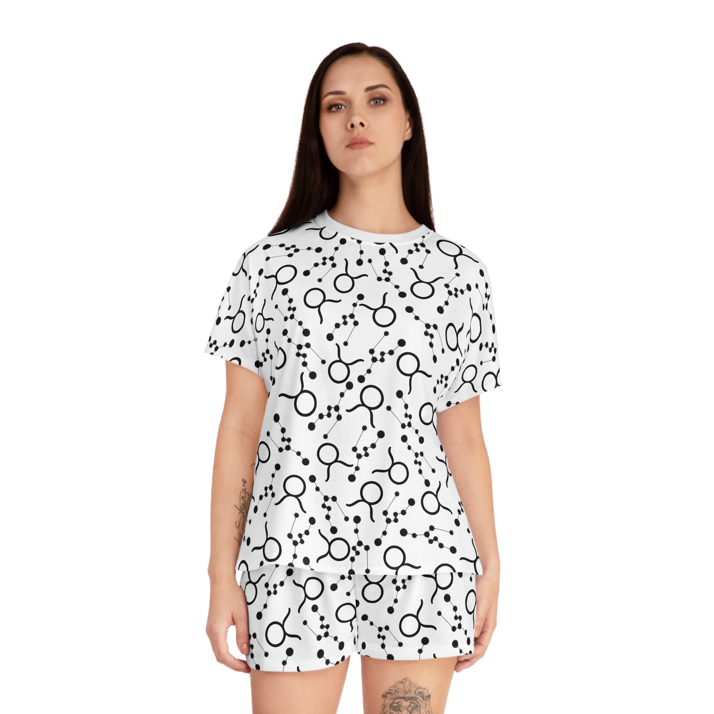 Women's Short Pajama Set Taurus Zodiac Sign (AOP)