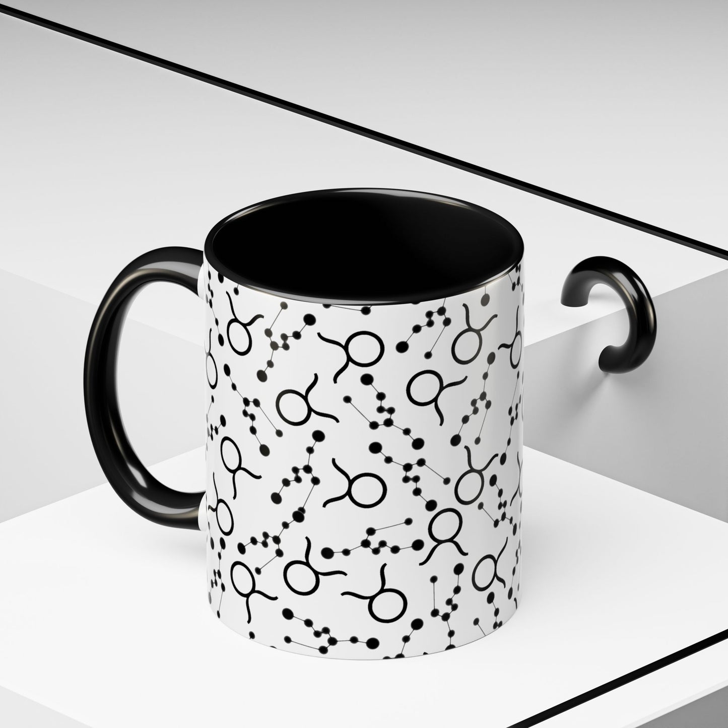 Accent Coffee Mug with the Taurus Zodiac sign (11, 15oz)