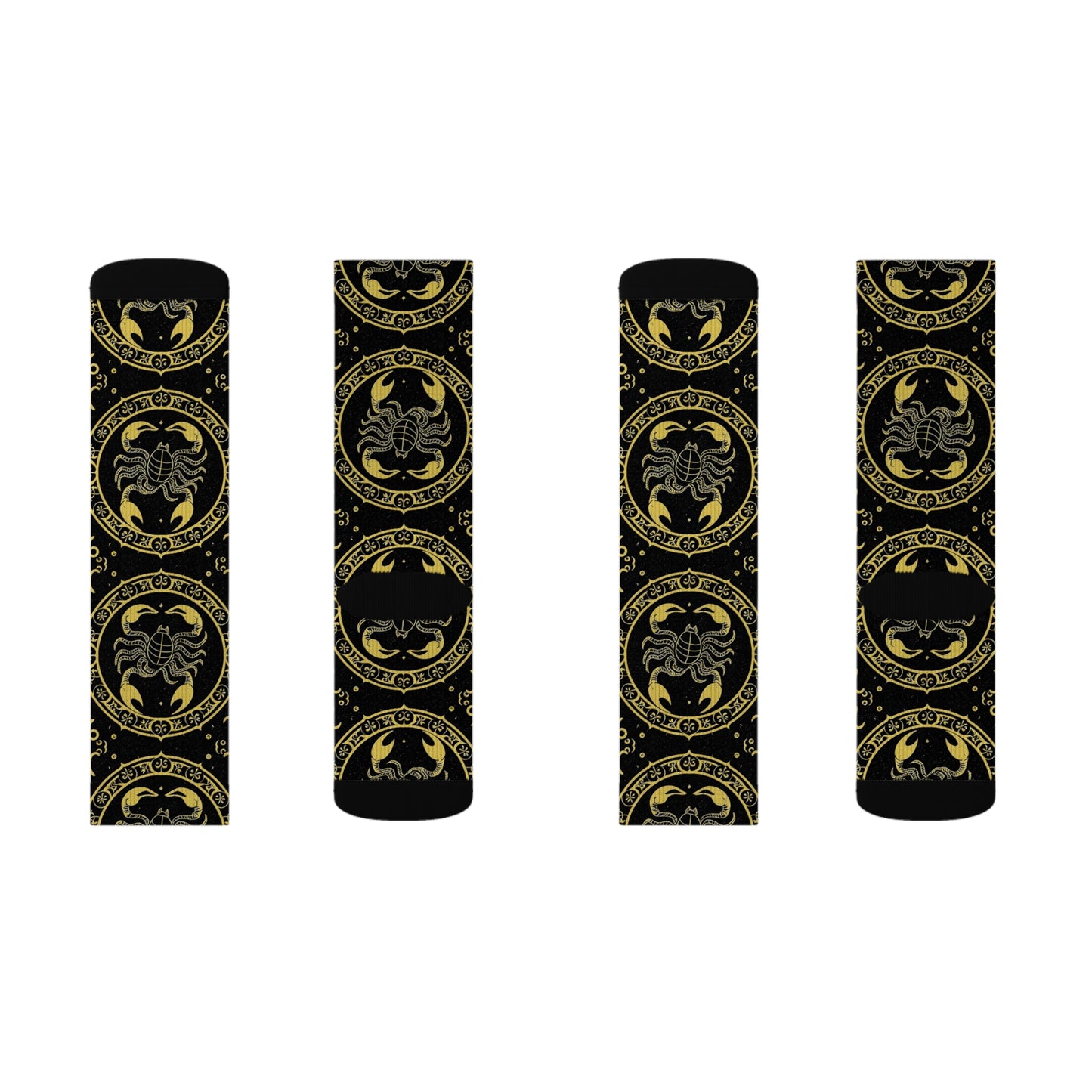 Sublimation Socks, Scorpio, Zodiac v1, Pattern
